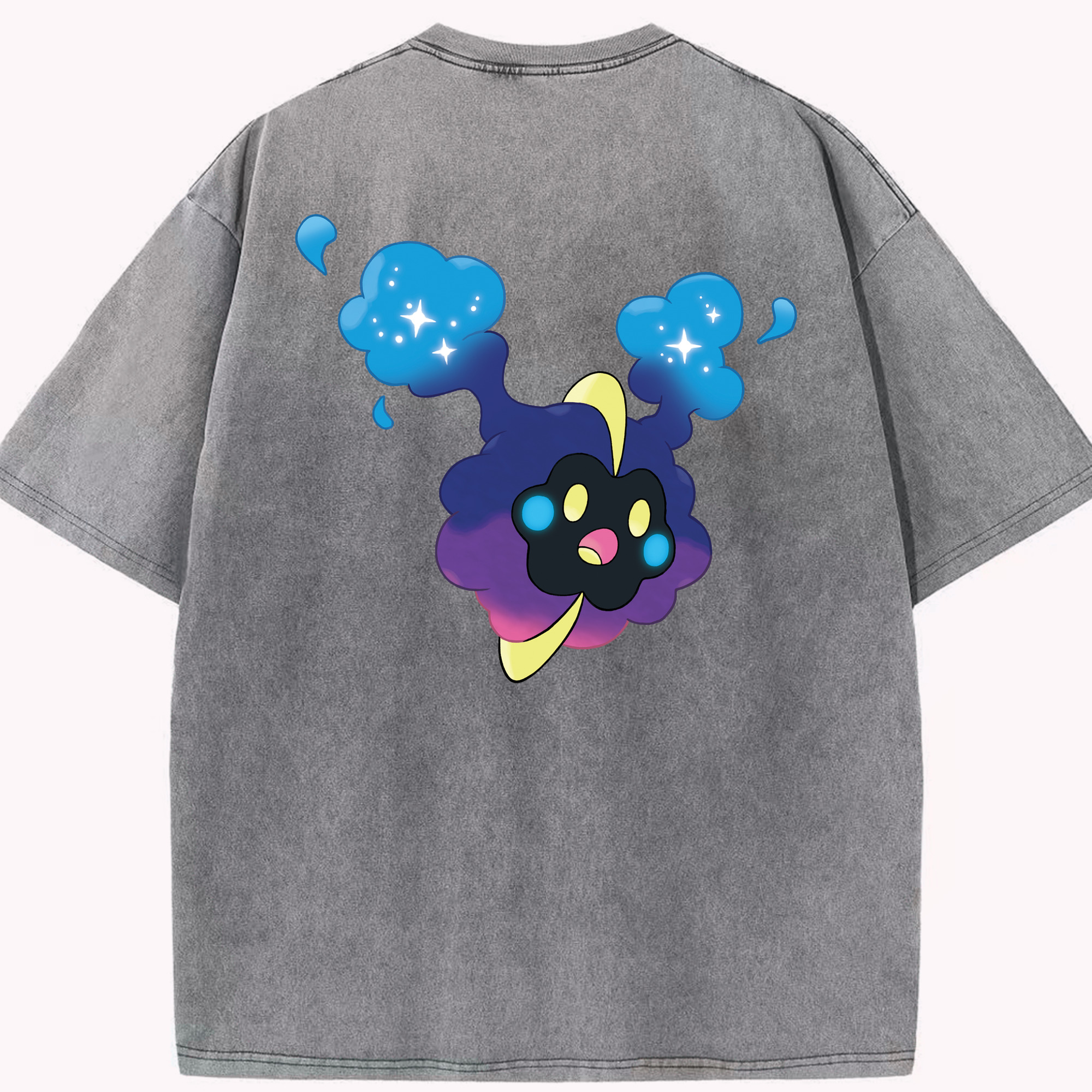 （画像用） ポケットモンスター Pokémon 綿100% ヴィンテージ風 半袖Tシャツ（背面プリント）