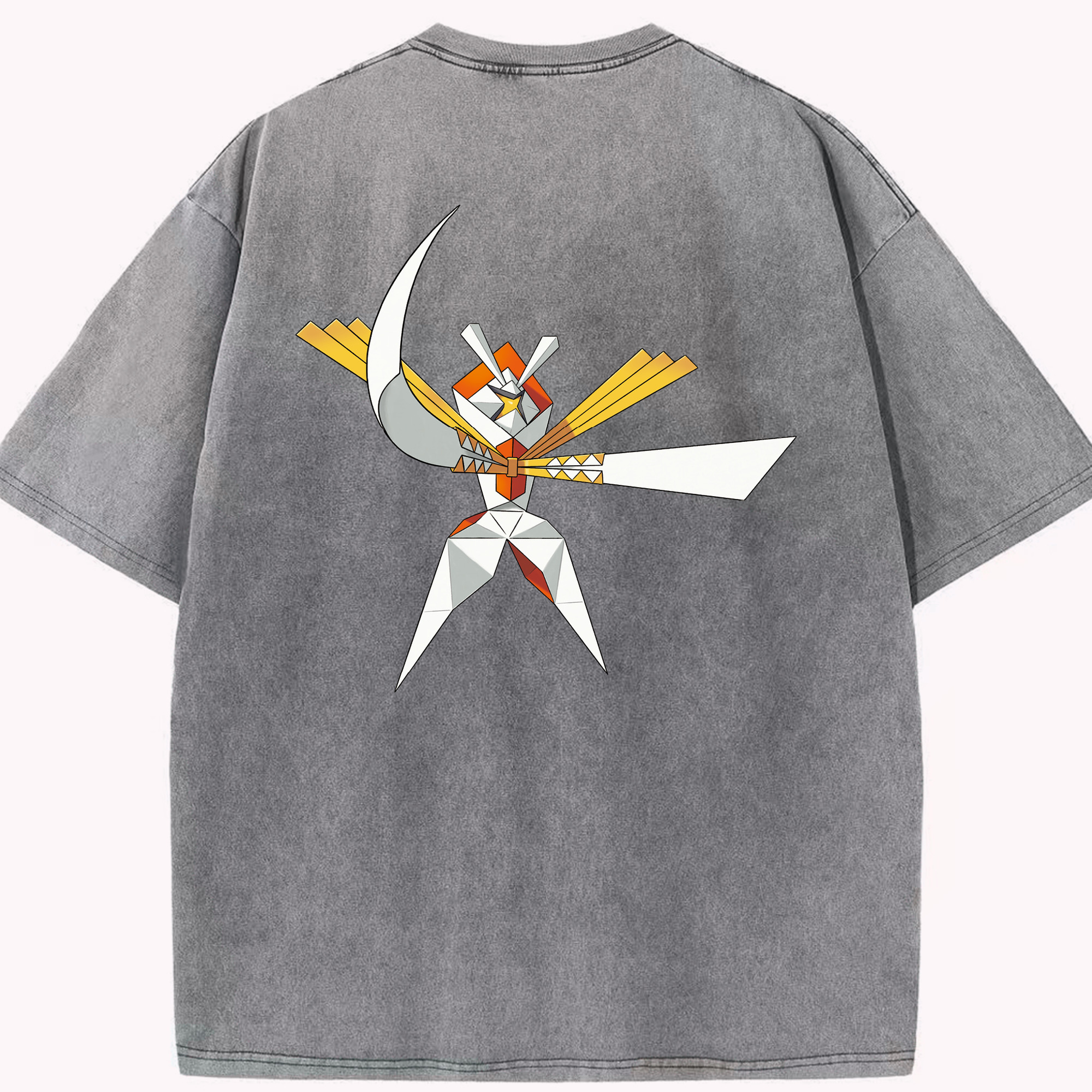 （画像用） ポケットモンスター Pokémon 綿100% ヴィンテージ風 半袖Tシャツ（背面プリント）