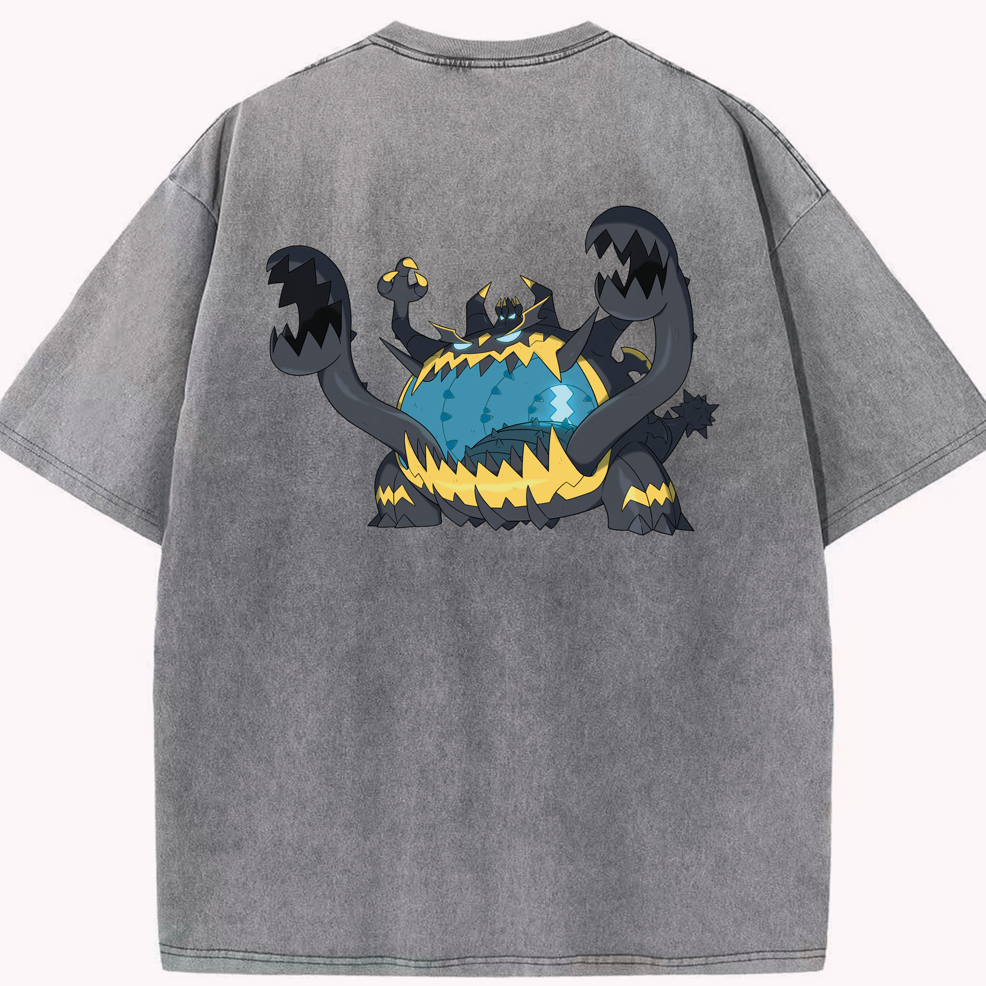 （画像用） ポケットモンスター Pokémon 綿100% ヴィンテージ風 半袖Tシャツ（背面プリント）