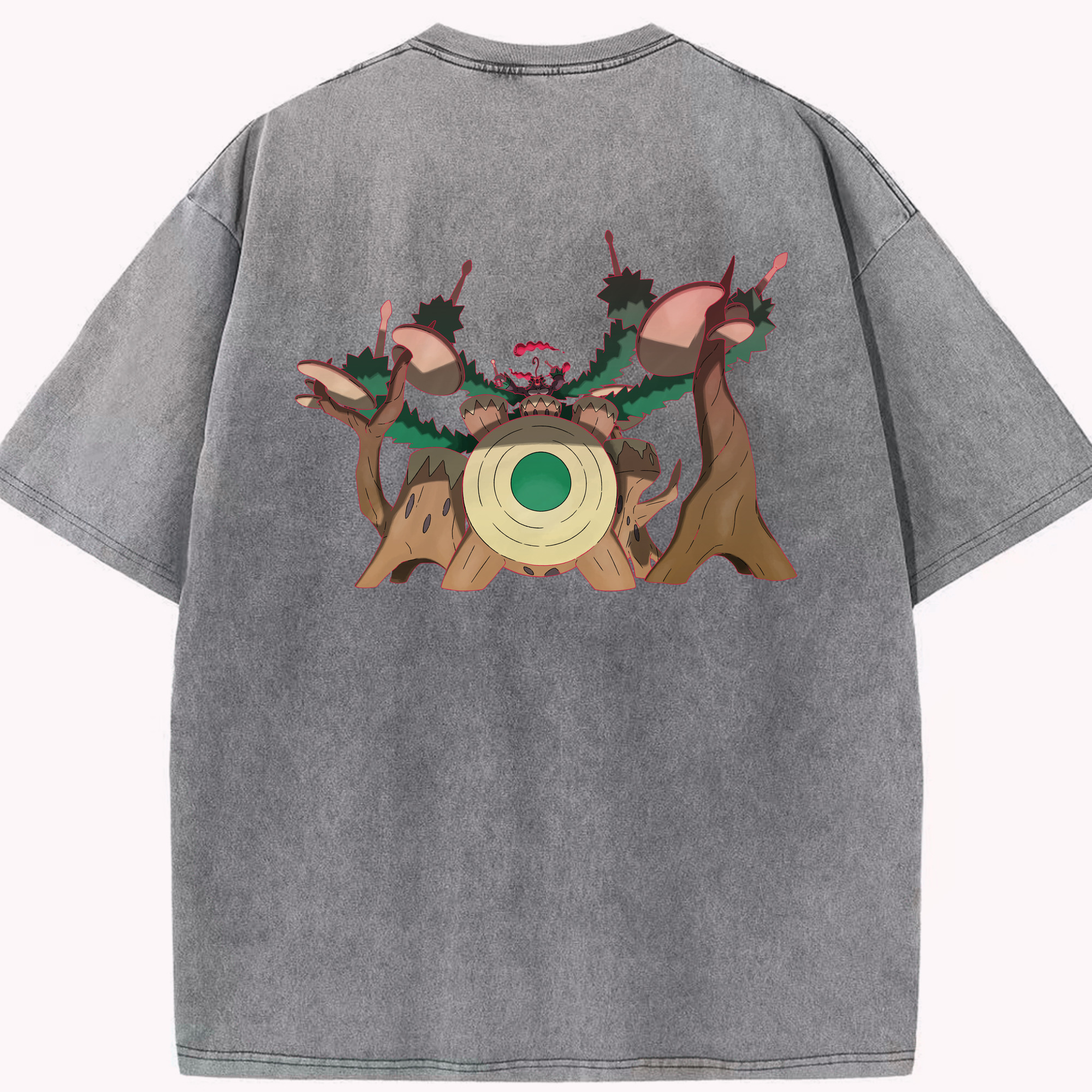 （画像用） ポケットモンスター Pokémon 綿100% ヴィンテージ風 半袖Tシャツ（背面プリント）