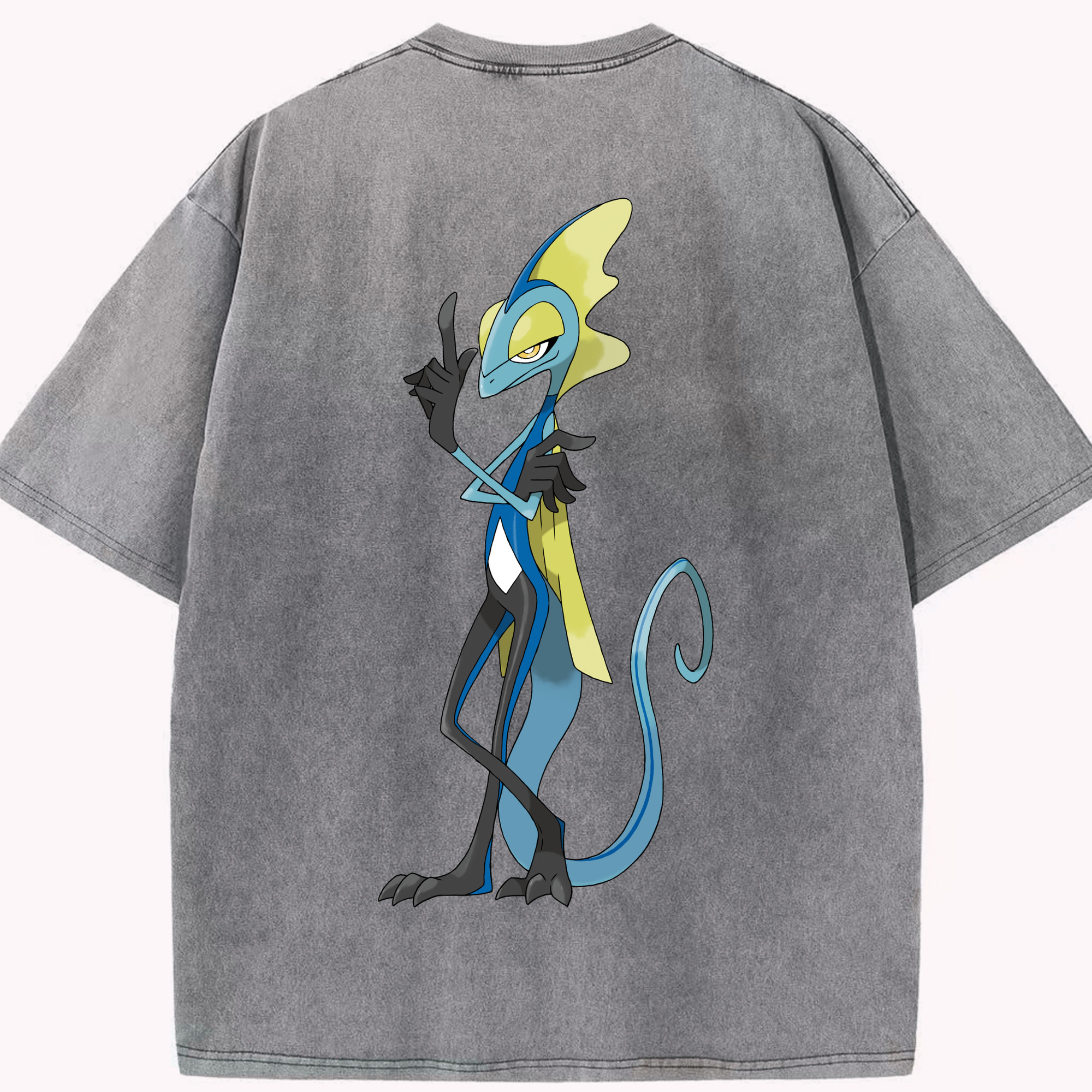 （画像用） ポケットモンスター Pokémon 綿100% ヴィンテージ風 半袖Tシャツ（背面プリント）