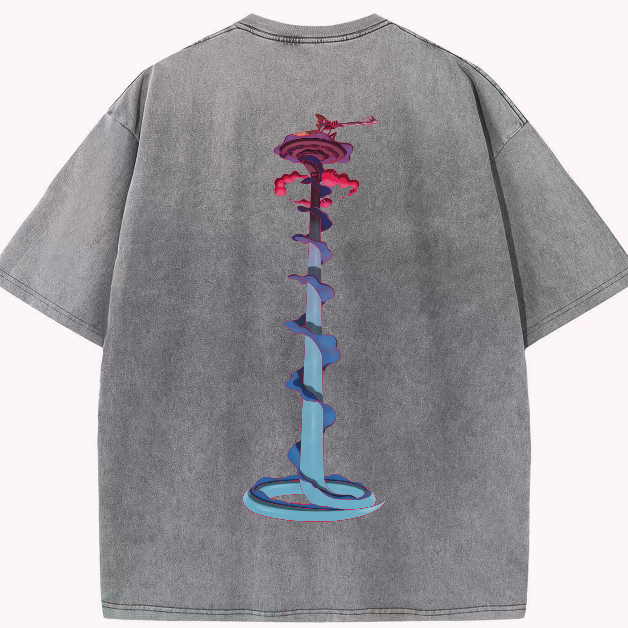 （画像用） ポケットモンスター Pokémon 綿100% ヴィンテージ風 半袖Tシャツ（背面プリント）