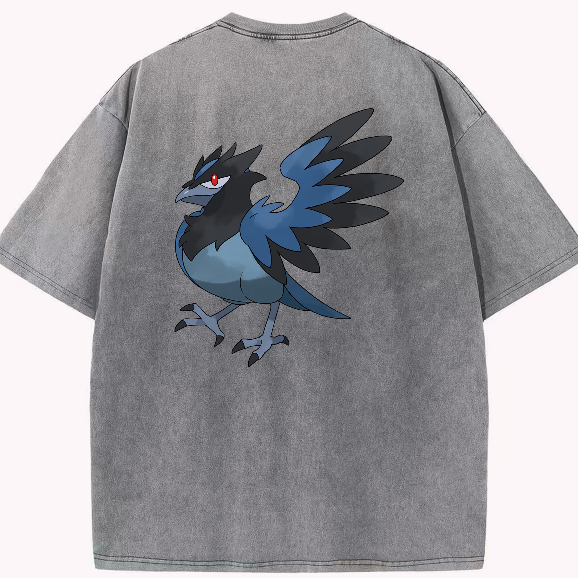 （画像用） ポケットモンスター Pokémon 綿100% ヴィンテージ風 半袖Tシャツ（背面プリント）
