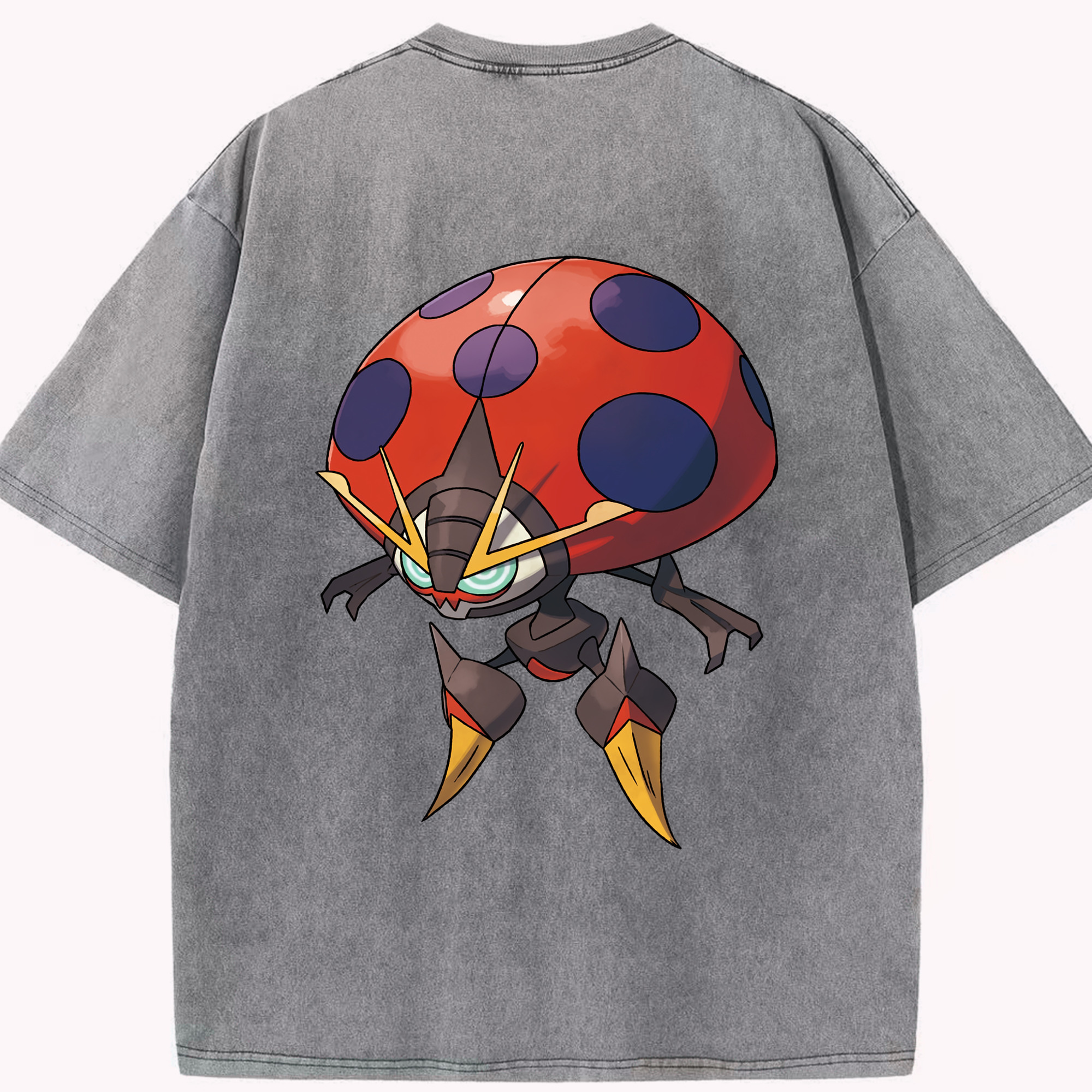 （画像用） ポケットモンスター Pokémon 綿100% ヴィンテージ風 半袖Tシャツ（背面プリント）