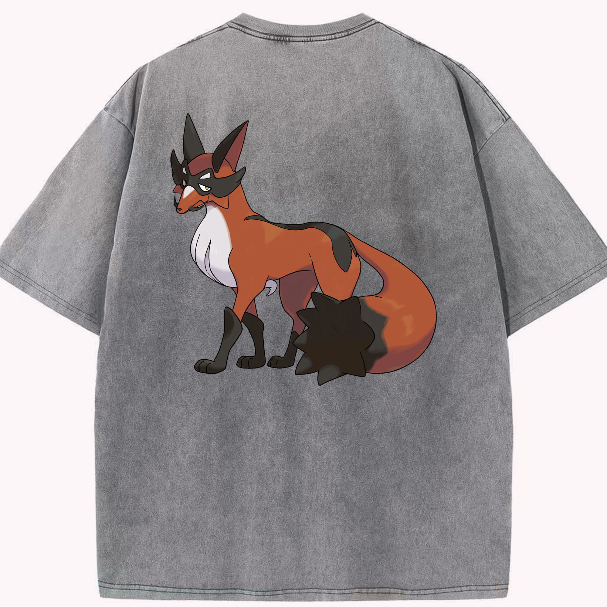 （画像用） ポケットモンスター Pokémon 綿100% ヴィンテージ風 半袖Tシャツ（背面プリント）