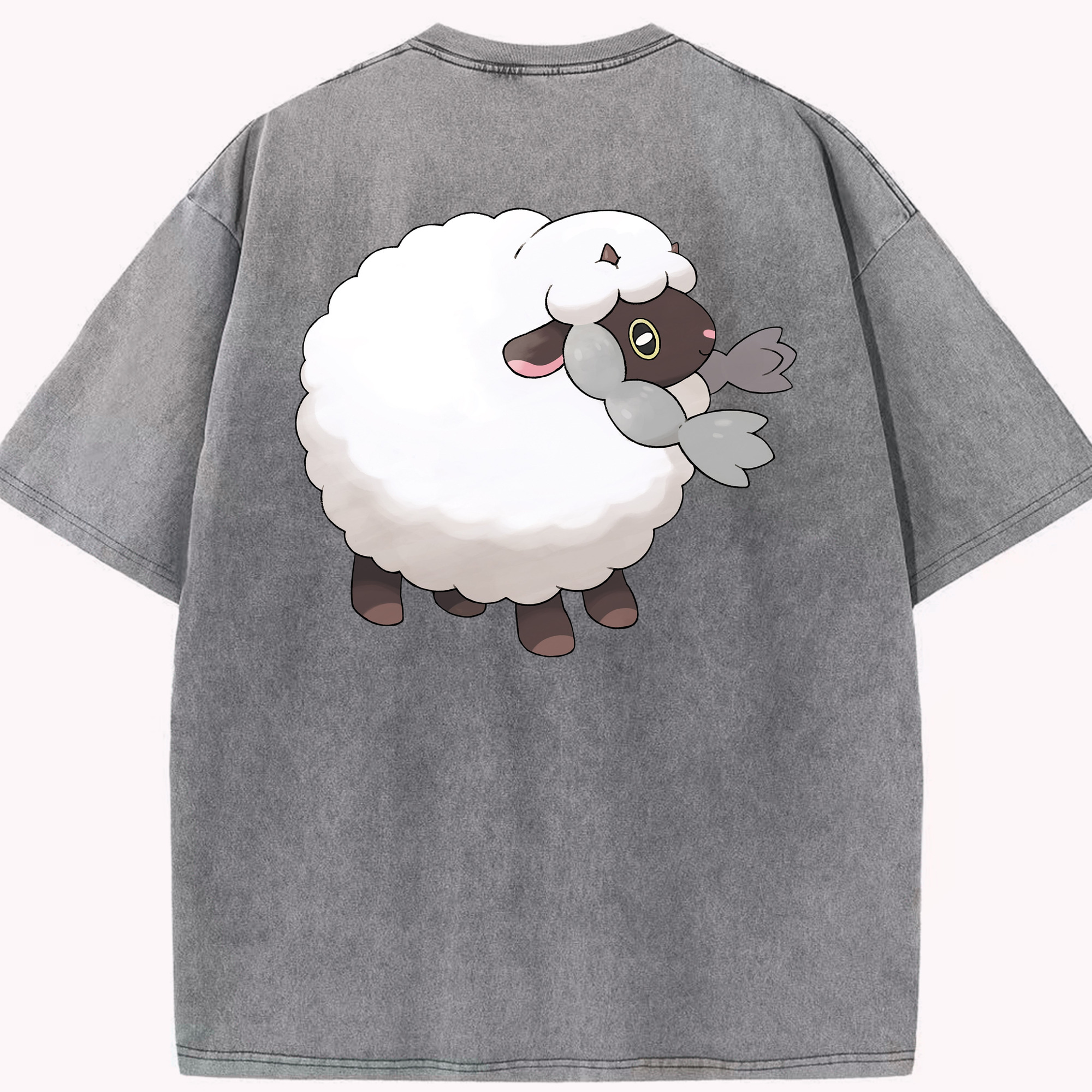 （画像用） ポケットモンスター Pokémon 綿100% ヴィンテージ風 半袖Tシャツ（背面プリント）