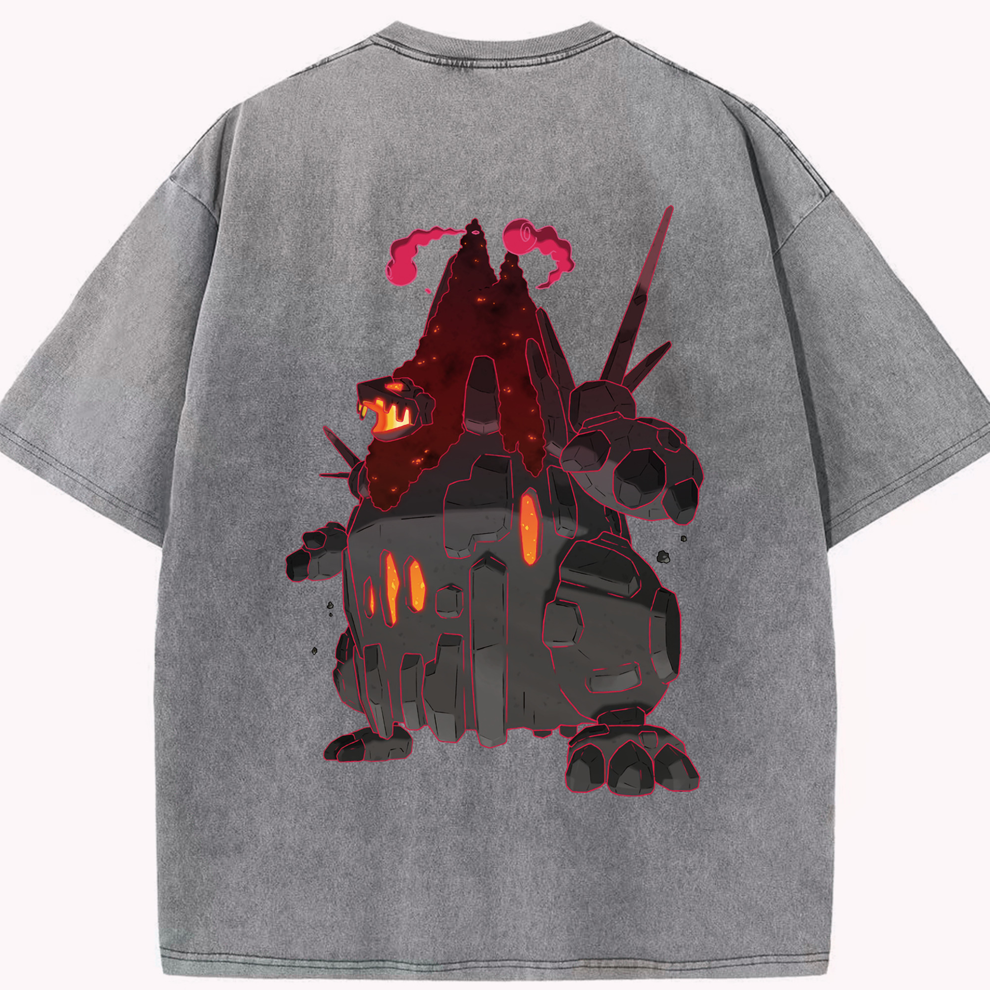 （画像用） ポケットモンスター Pokémon 綿100% ヴィンテージ風 半袖Tシャツ（背面プリント）