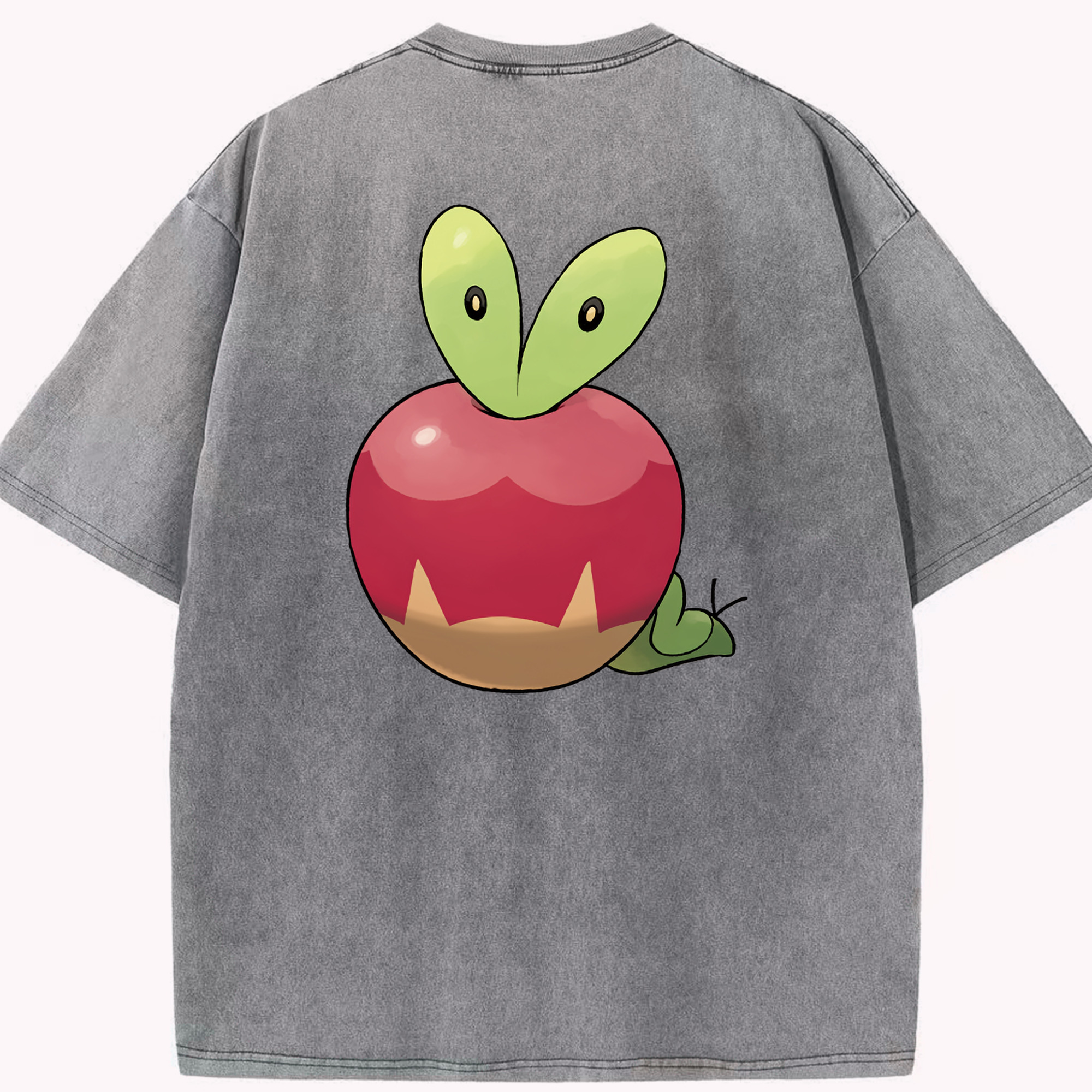 （画像用） ポケットモンスター Pokémon 綿100% ヴィンテージ風 半袖Tシャツ（背面プリント）