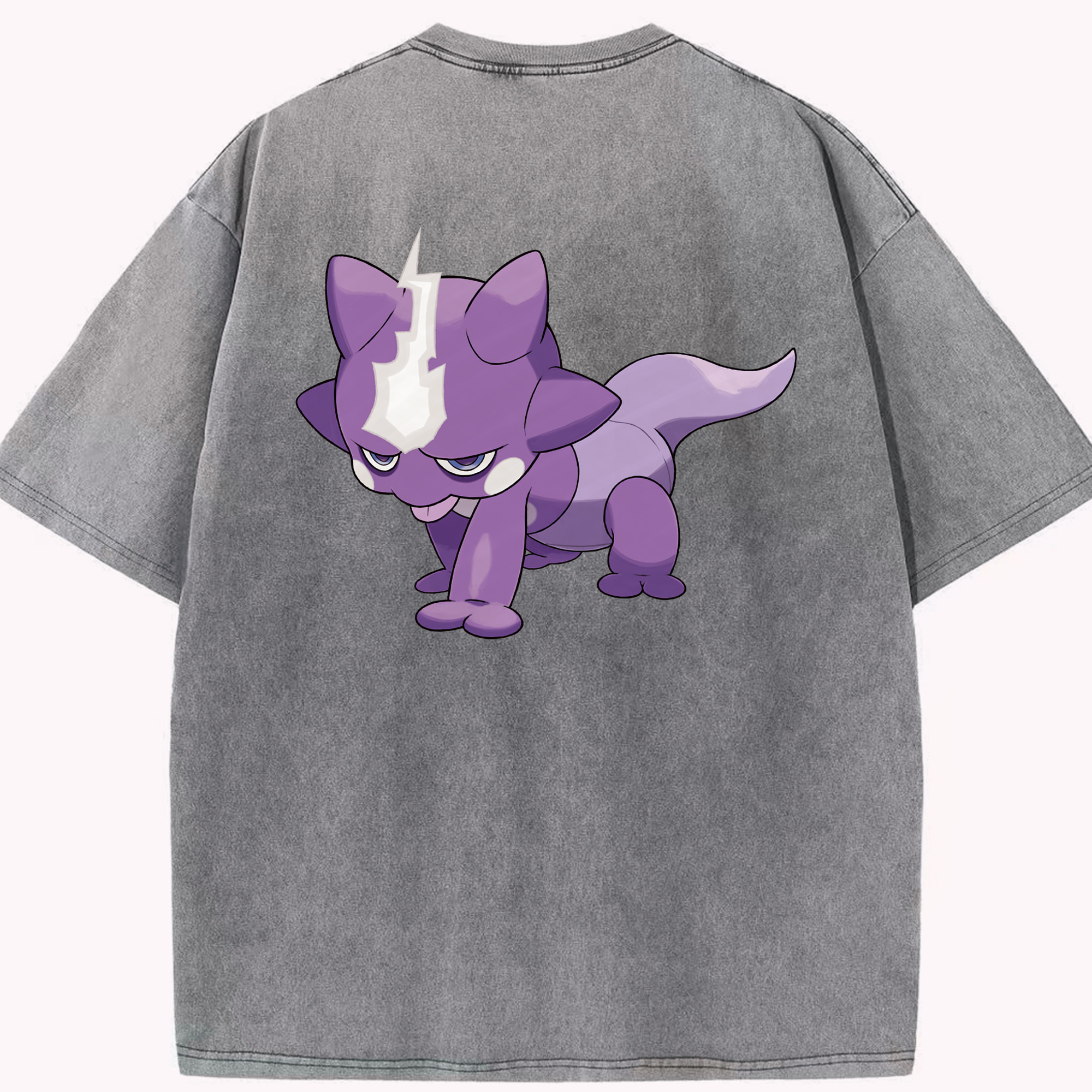 （画像用） ポケットモンスター Pokémon 綿100% ヴィンテージ風 半袖Tシャツ（背面プリント）