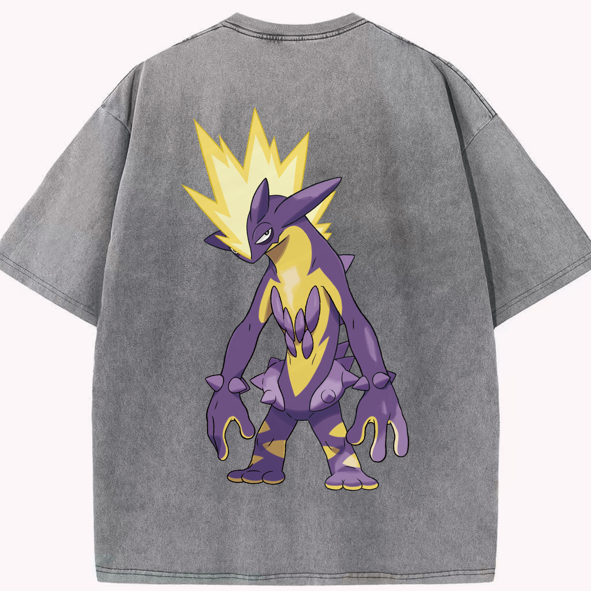（画像用） ポケットモンスター Pokémon 綿100% ヴィンテージ風 半袖Tシャツ（背面プリント）
