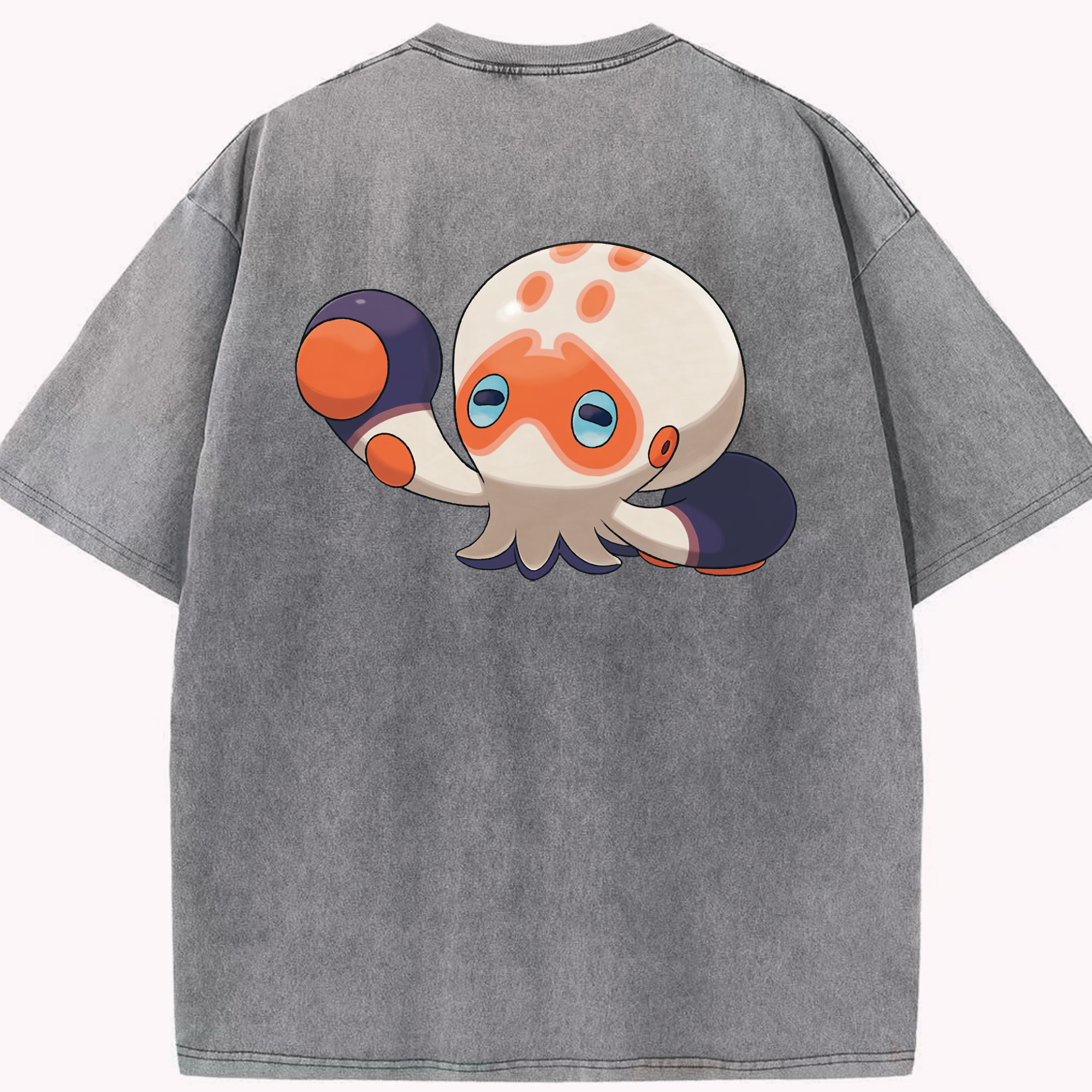 （画像用） ポケットモンスター Pokémon 綿100% ヴィンテージ風 半袖Tシャツ（背面プリント）