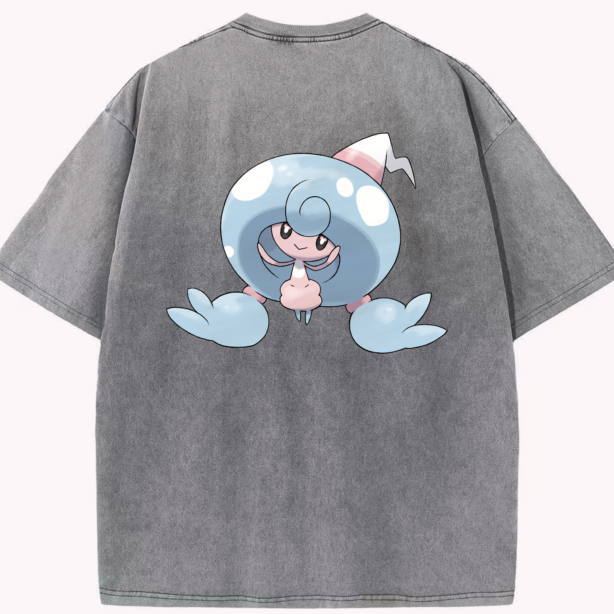 （画像用） ポケットモンスター Pokémon 綿100% ヴィンテージ風 半袖Tシャツ（背面プリント）