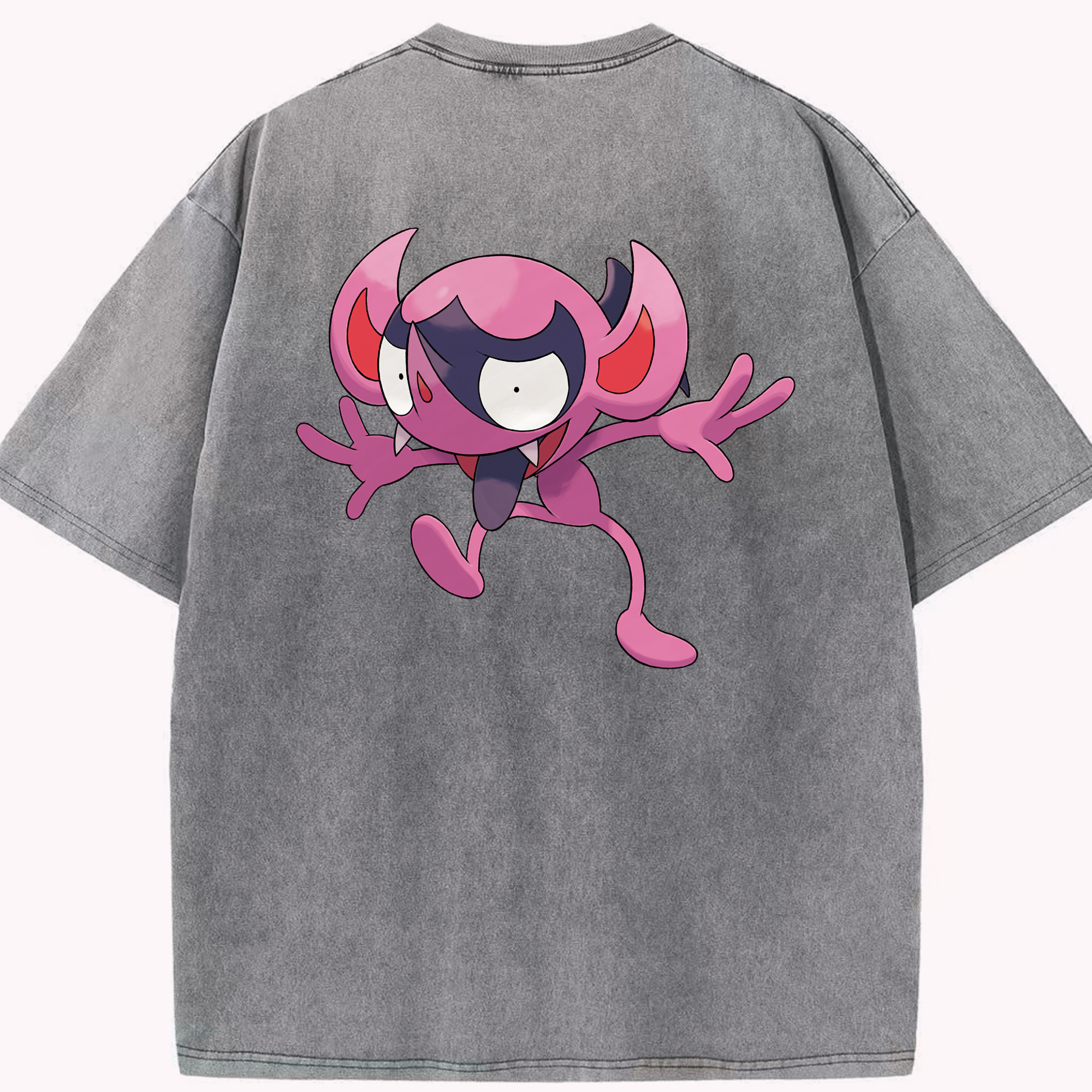 （画像用） ポケットモンスター Pokémon 綿100% ヴィンテージ風 半袖Tシャツ（背面プリント）