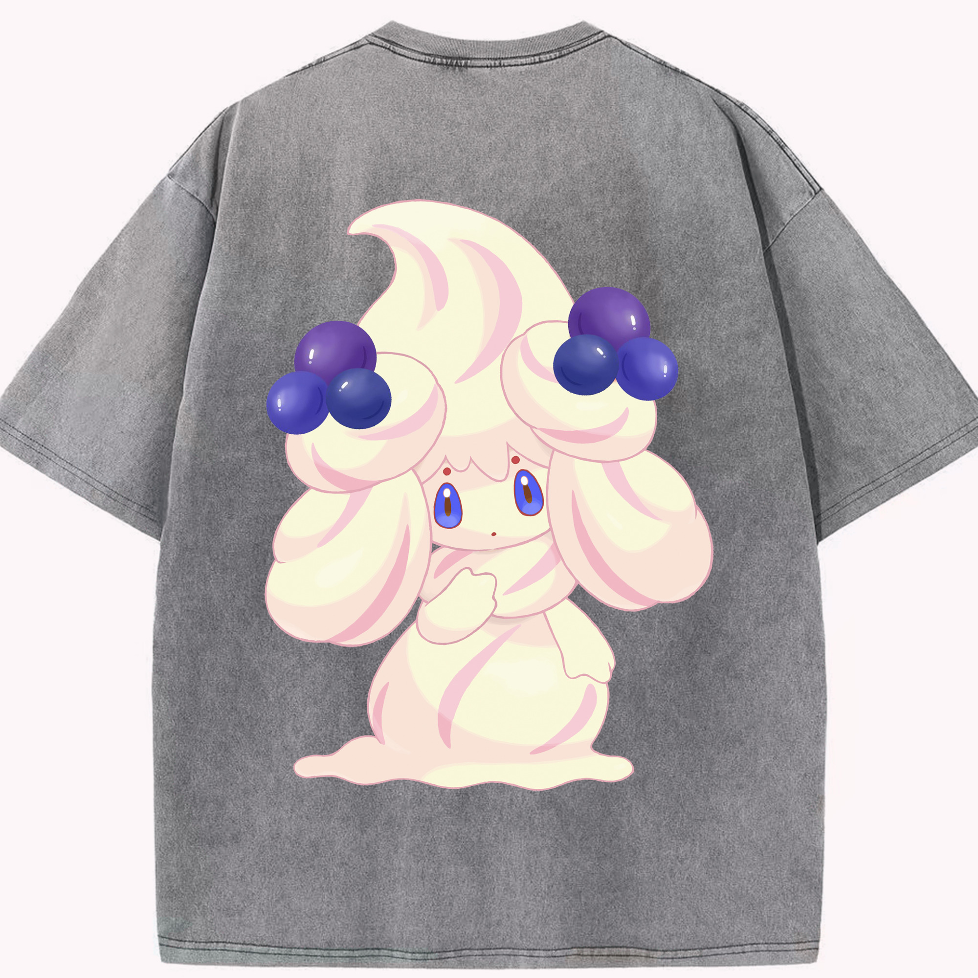 （画像用） ポケットモンスター Pokémon 綿100% ヴィンテージ風 半袖Tシャツ（背面プリント）