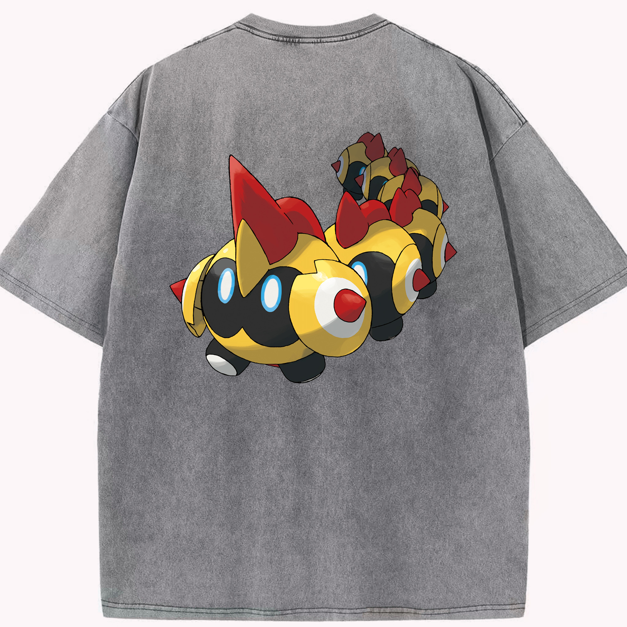 （画像用） ポケットモンスター Pokémon 綿100% ヴィンテージ風 半袖Tシャツ（背面プリント）