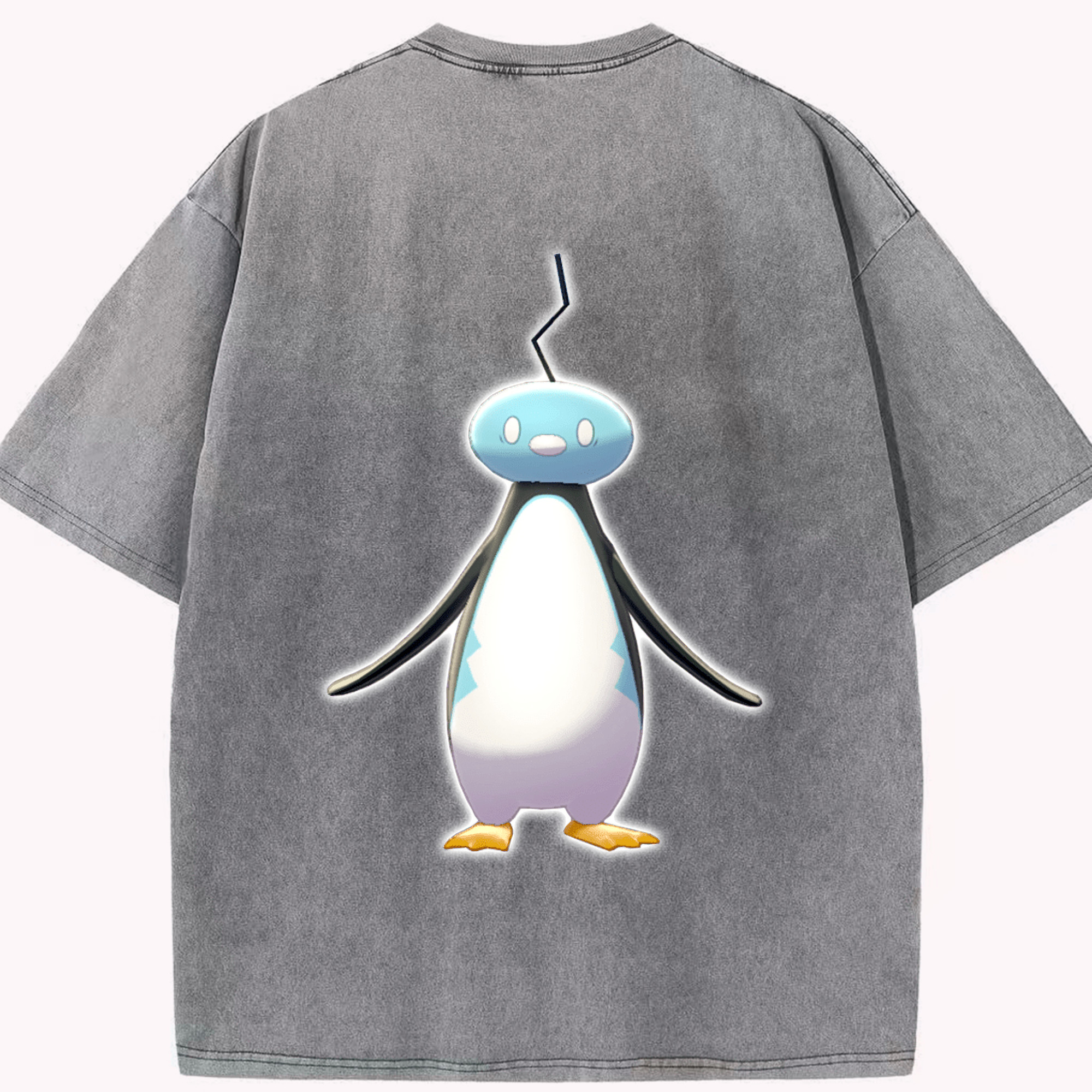 ポケットモンスター Pokémon 綿100% ヴィンテージ風 半袖Tシャツ（背面プリント）