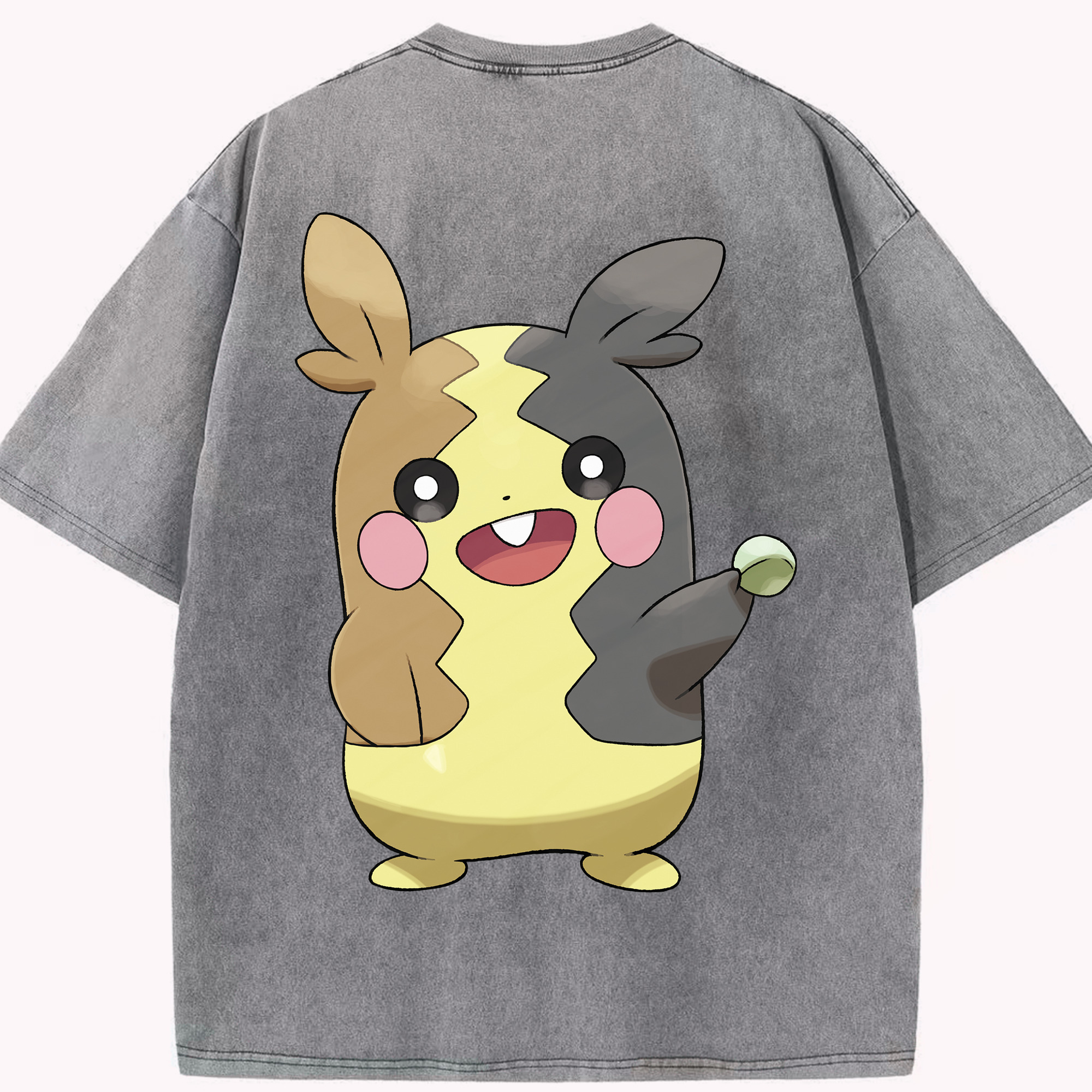 （画像用） ポケットモンスター Pokémon 綿100% ヴィンテージ風 半袖Tシャツ（背面プリント）