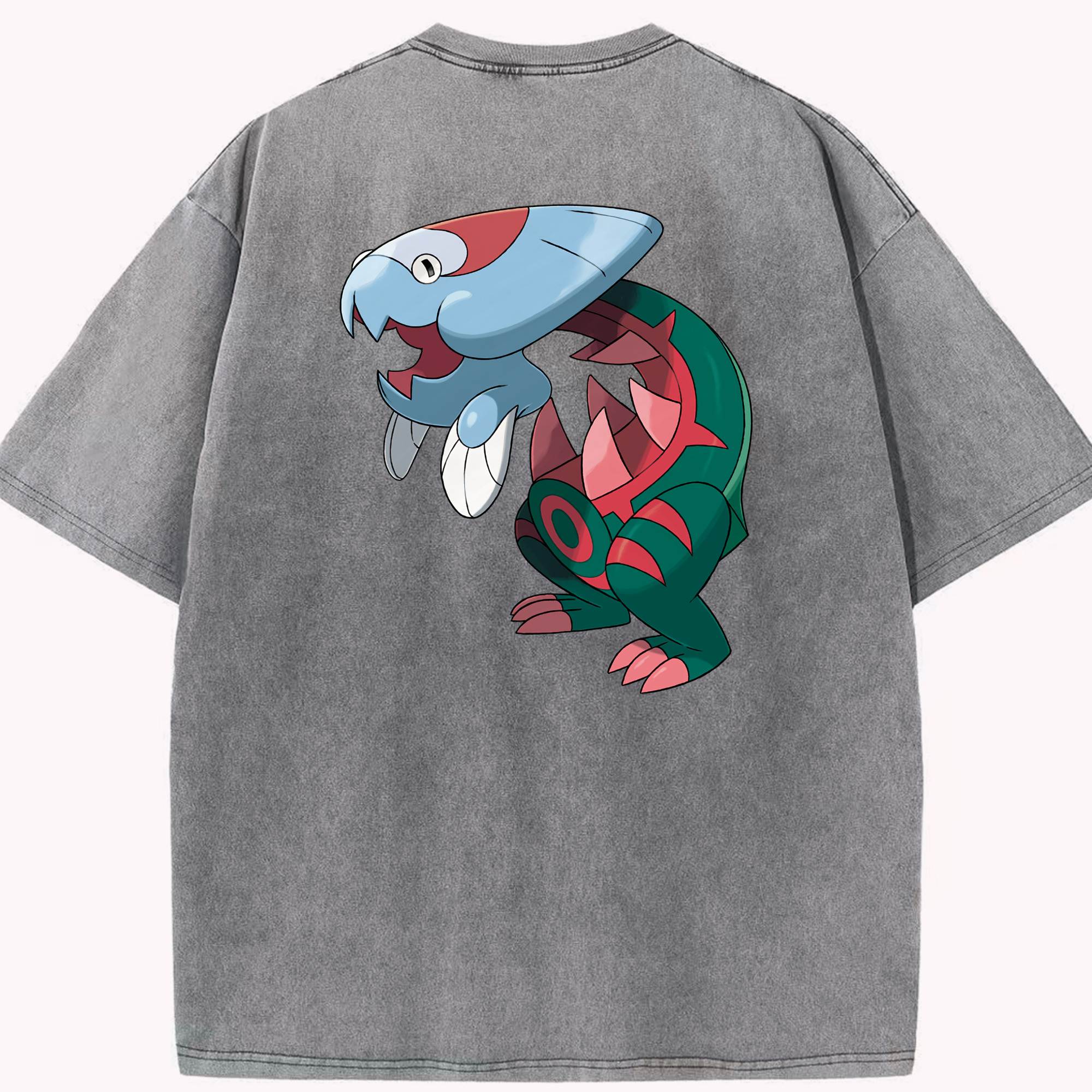 （画像用） ポケットモンスター Pokémon 綿100% ヴィンテージ風 半袖Tシャツ（背面プリント）