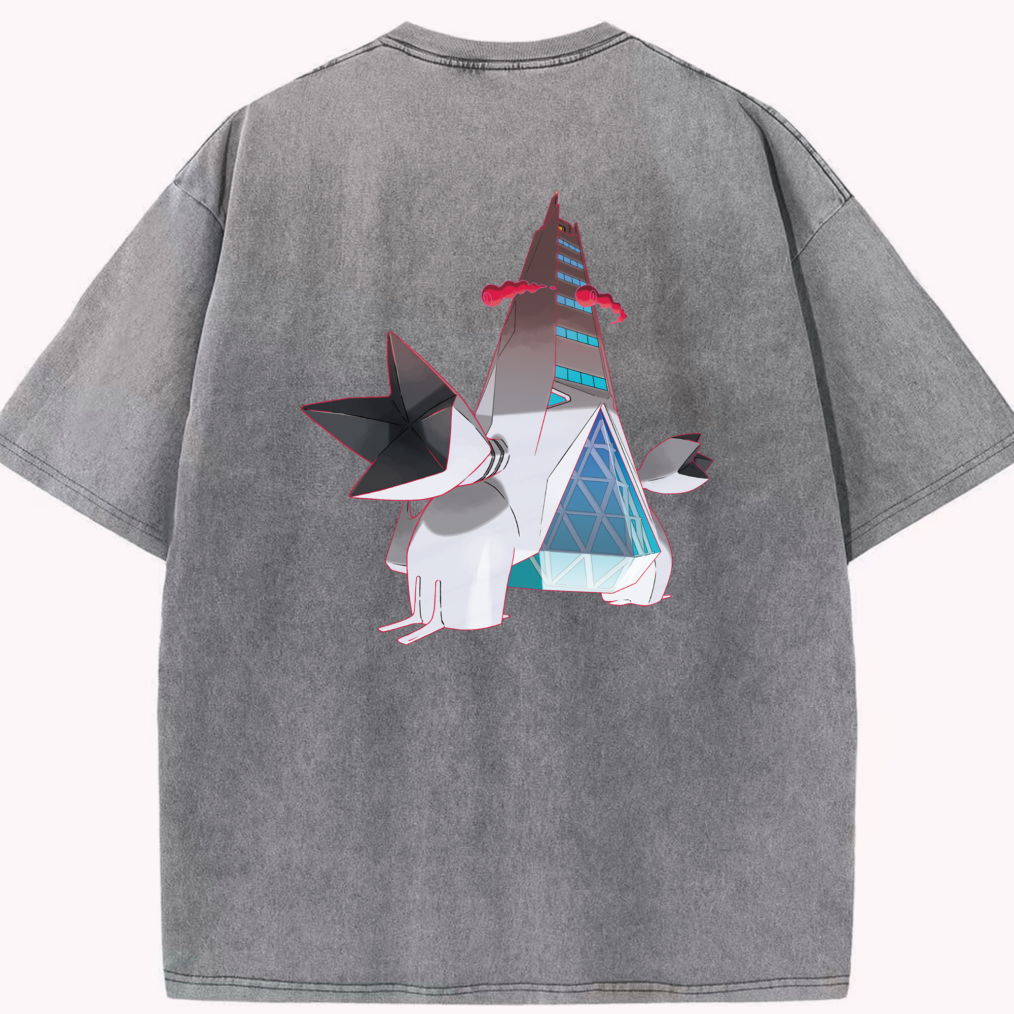 （画像用） ポケットモンスター Pokémon 綿100% ヴィンテージ風 半袖Tシャツ（背面プリント）