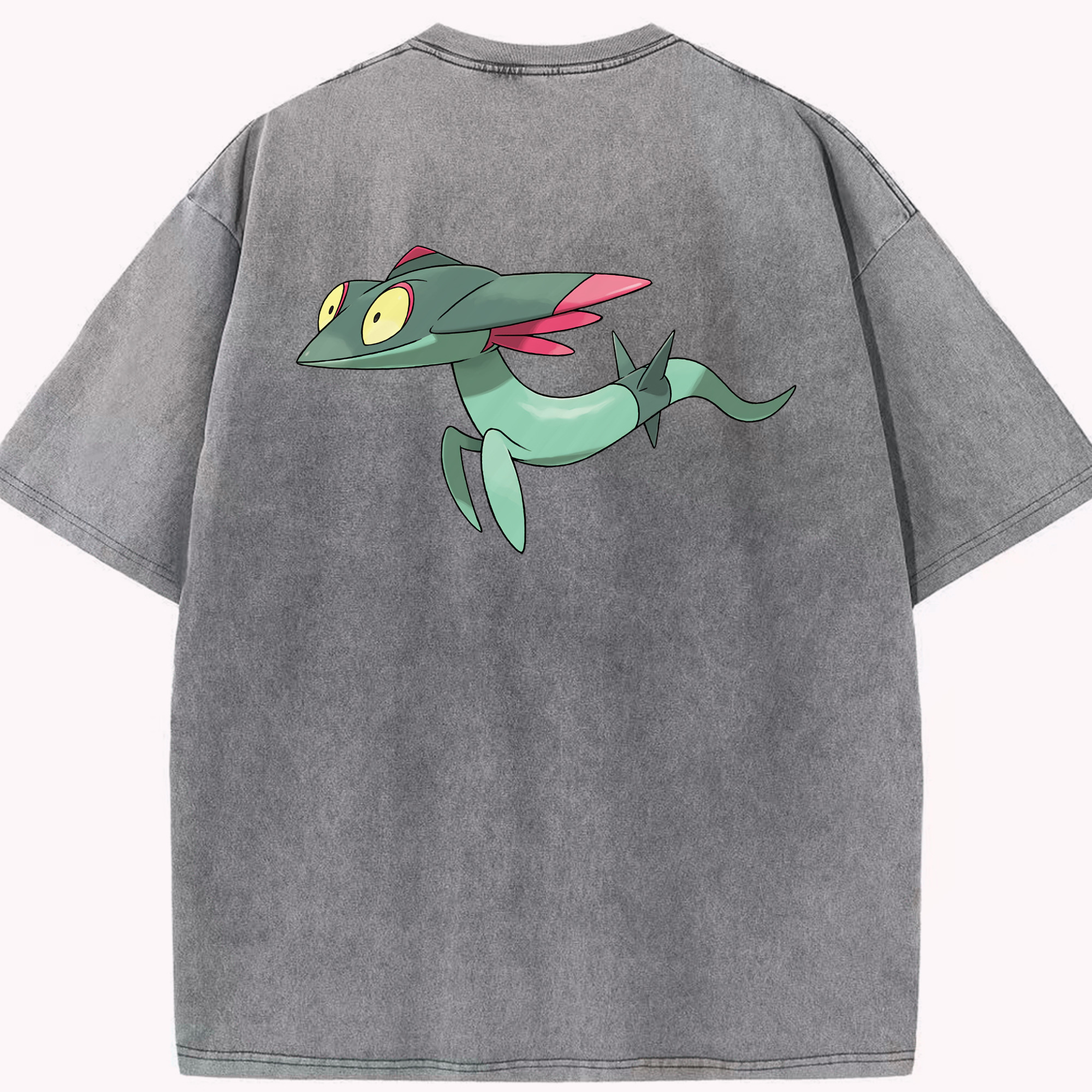 （画像用） ポケットモンスター Pokémon 綿100% ヴィンテージ風 半袖Tシャツ（背面プリント）