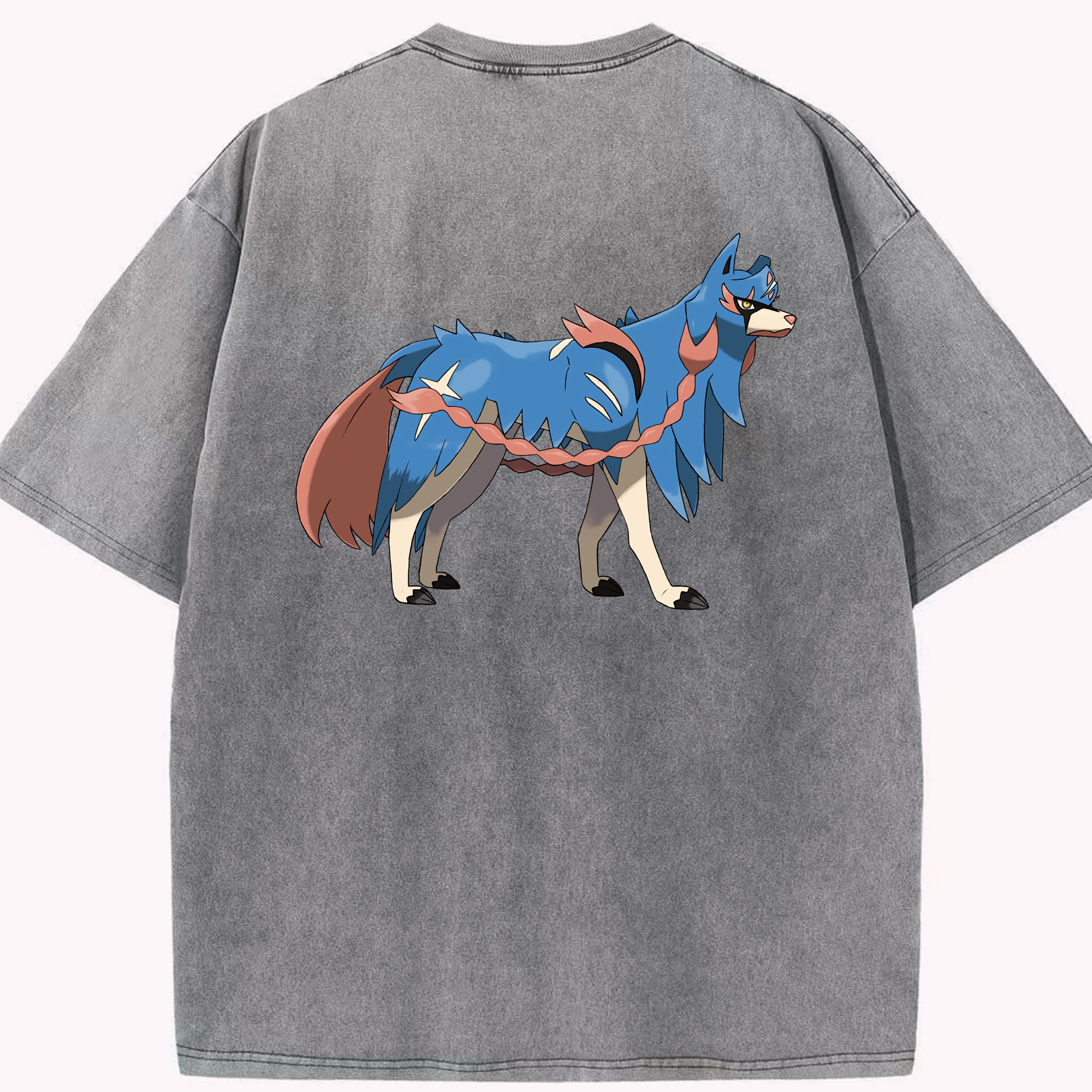 （画像用） ポケットモンスター Pokémon 綿100% ヴィンテージ風 半袖Tシャツ（背面プリント）