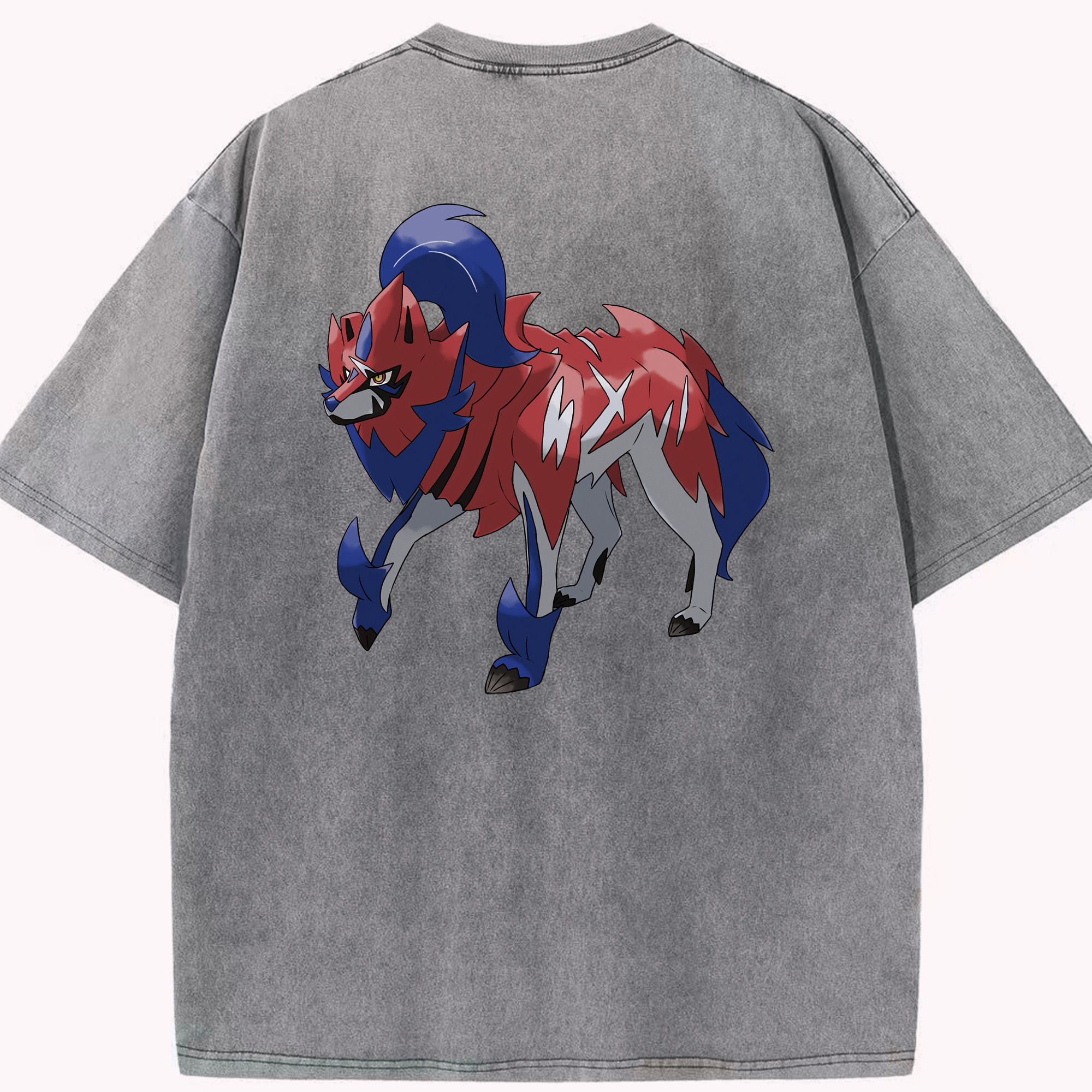（画像用） ポケットモンスター Pokémon 綿100% ヴィンテージ風 半袖Tシャツ（背面プリント）