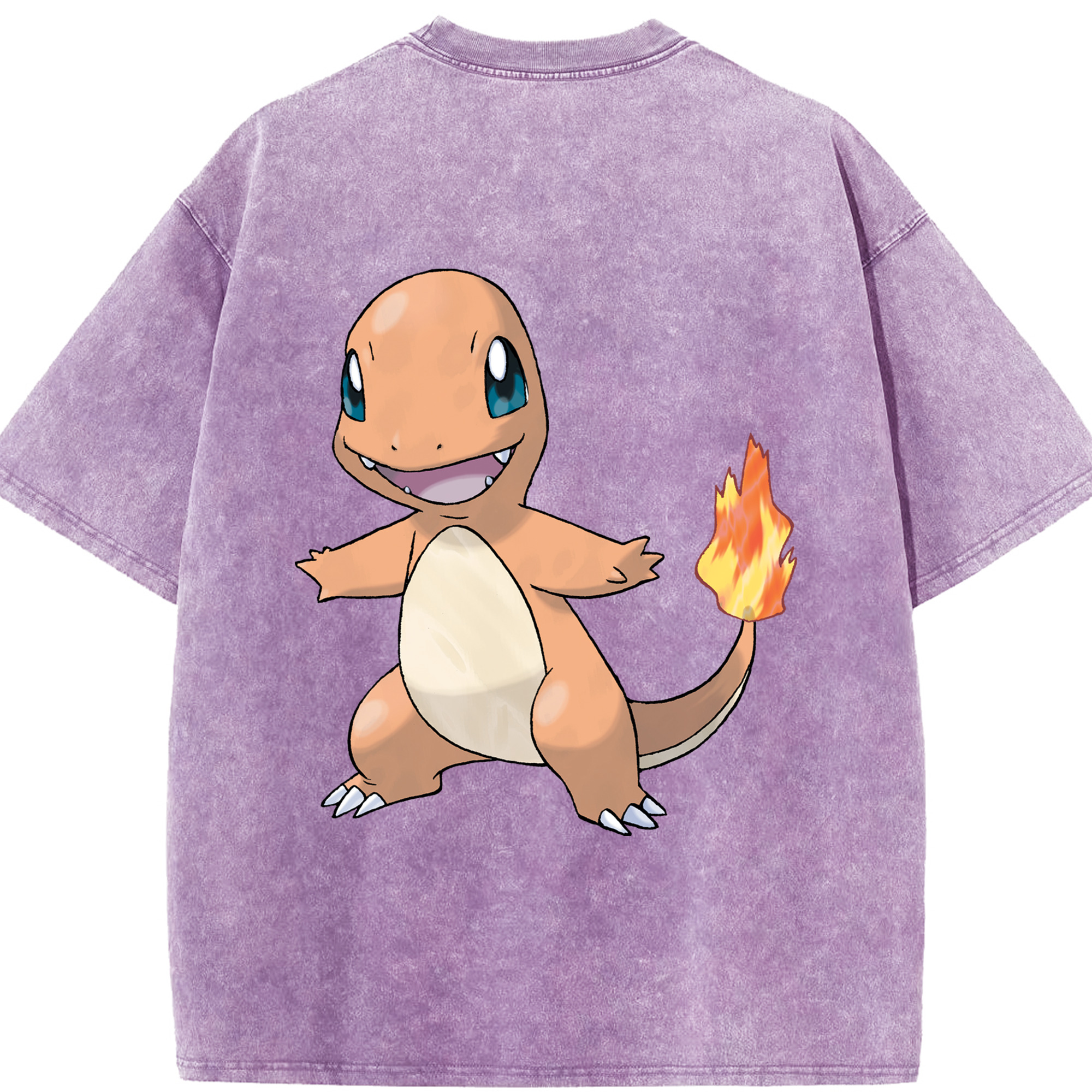 （画像用） ポケットモンスター Pokémon 綿100% ヴィンテージ風 半袖Tシャツ（背面プリント）