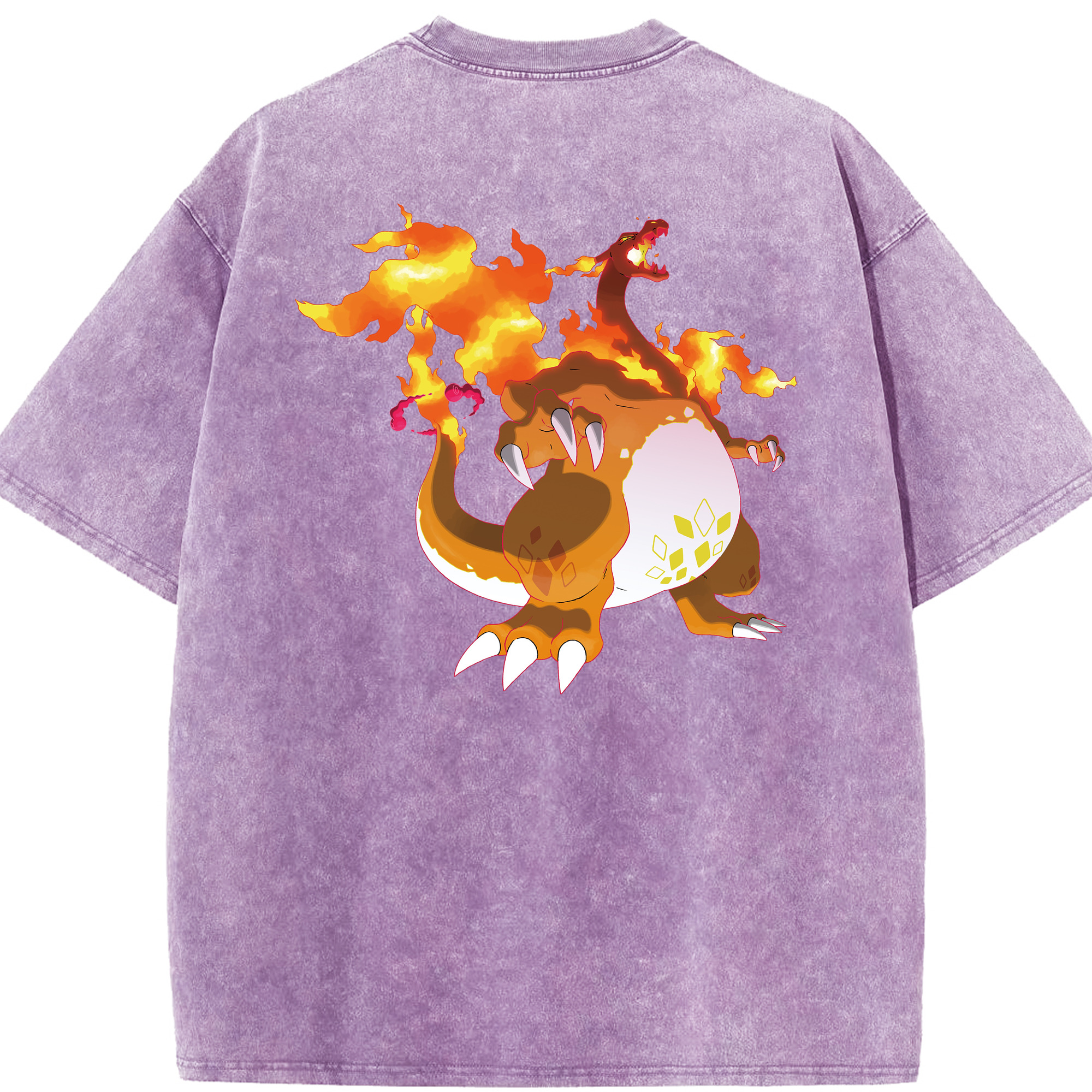 （画像用） ポケットモンスター Pokémon 綿100% ヴィンテージ風 半袖Tシャツ（背面プリント）