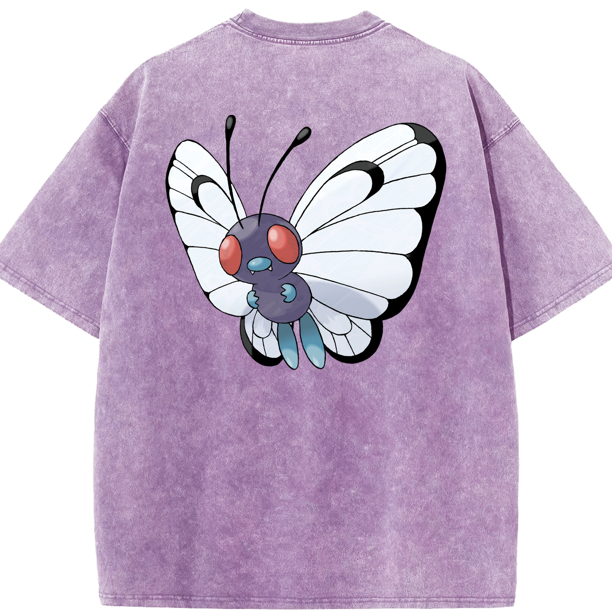 （画像用） ポケットモンスター Pokémon 綿100% ヴィンテージ風 半袖Tシャツ（背面プリント）