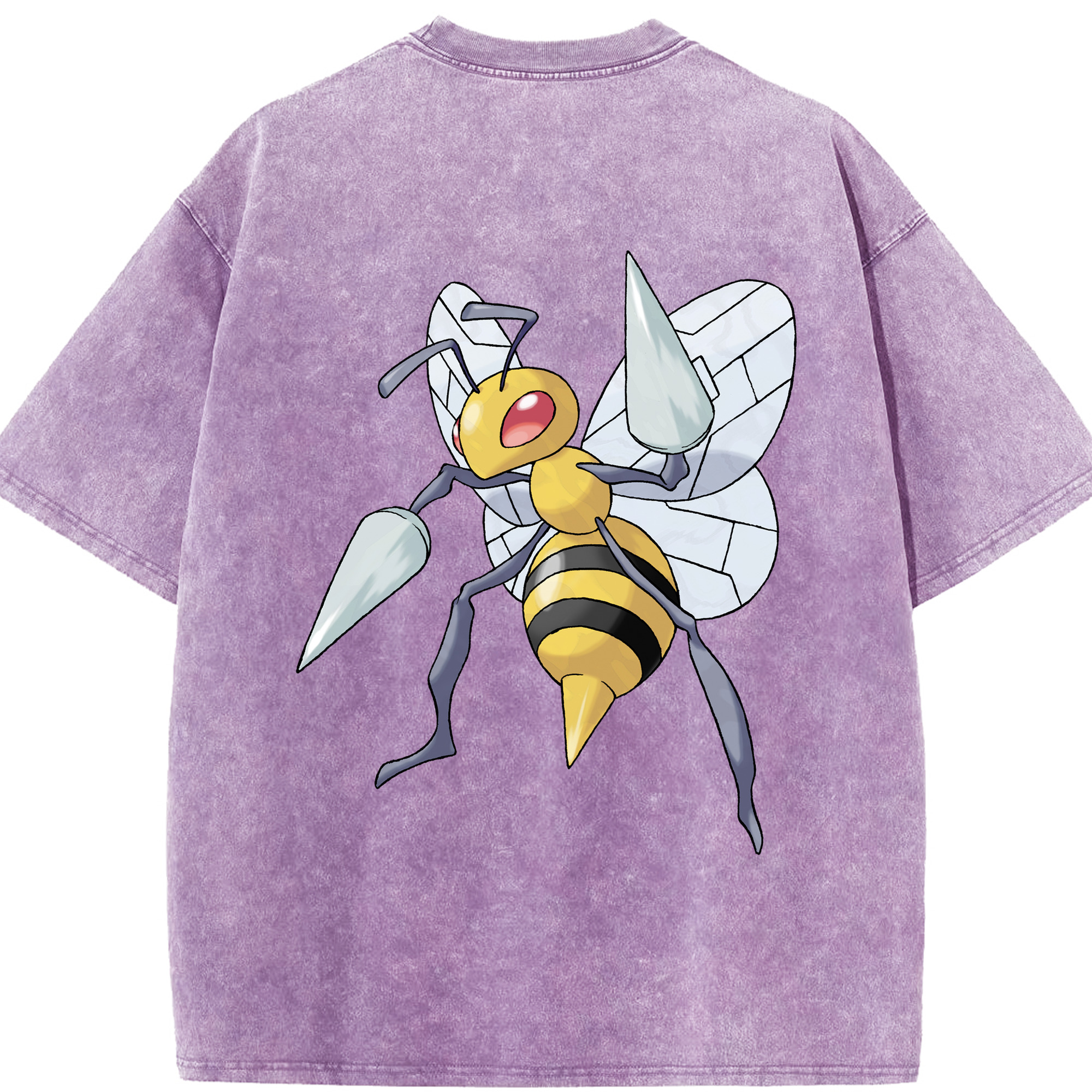 （画像用） ポケットモンスター Pokémon 綿100% ヴィンテージ風 半袖Tシャツ（背面プリント）