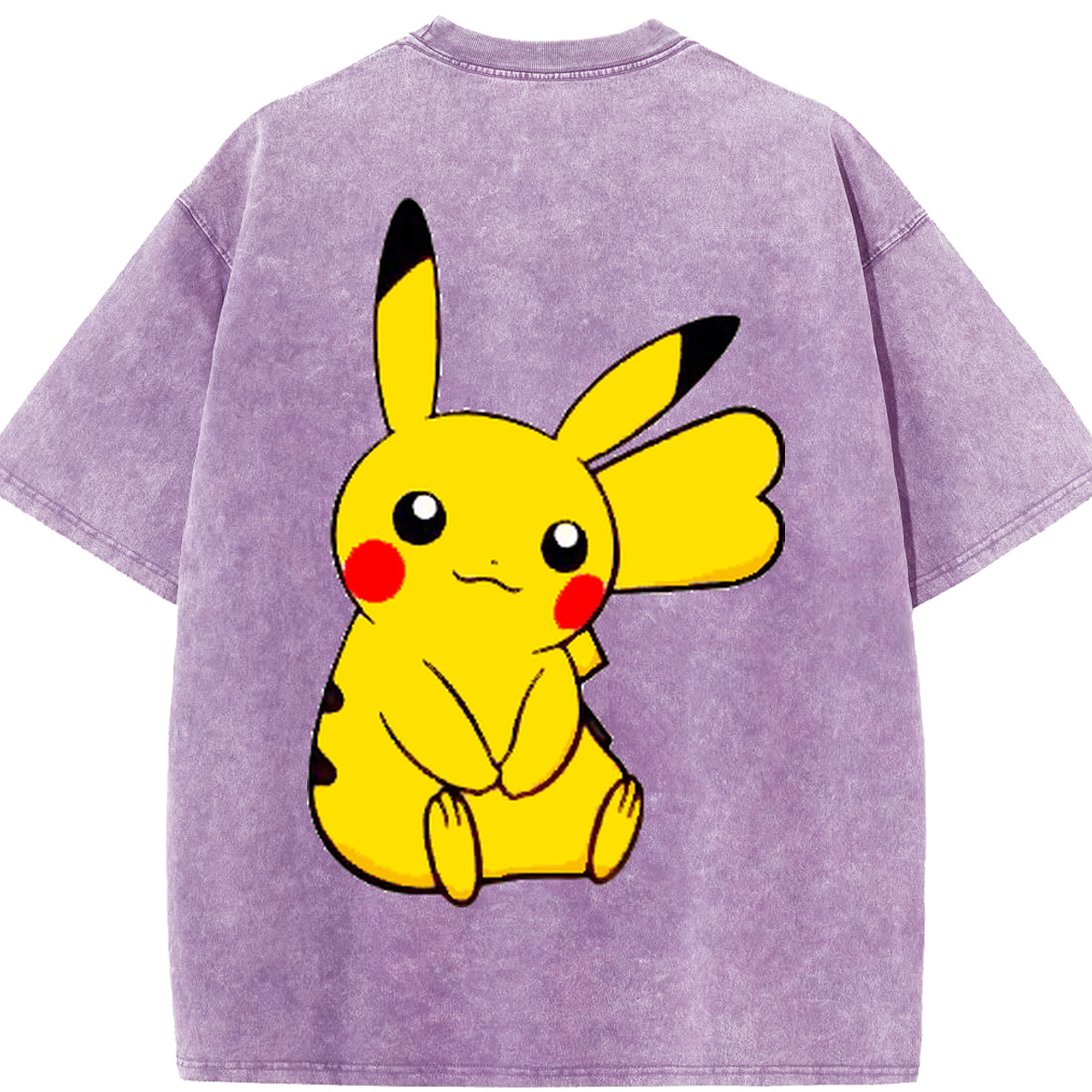 （画像用） ポケットモンスター Pokémon 綿100% ヴィンテージ風 半袖Tシャツ（背面プリント）