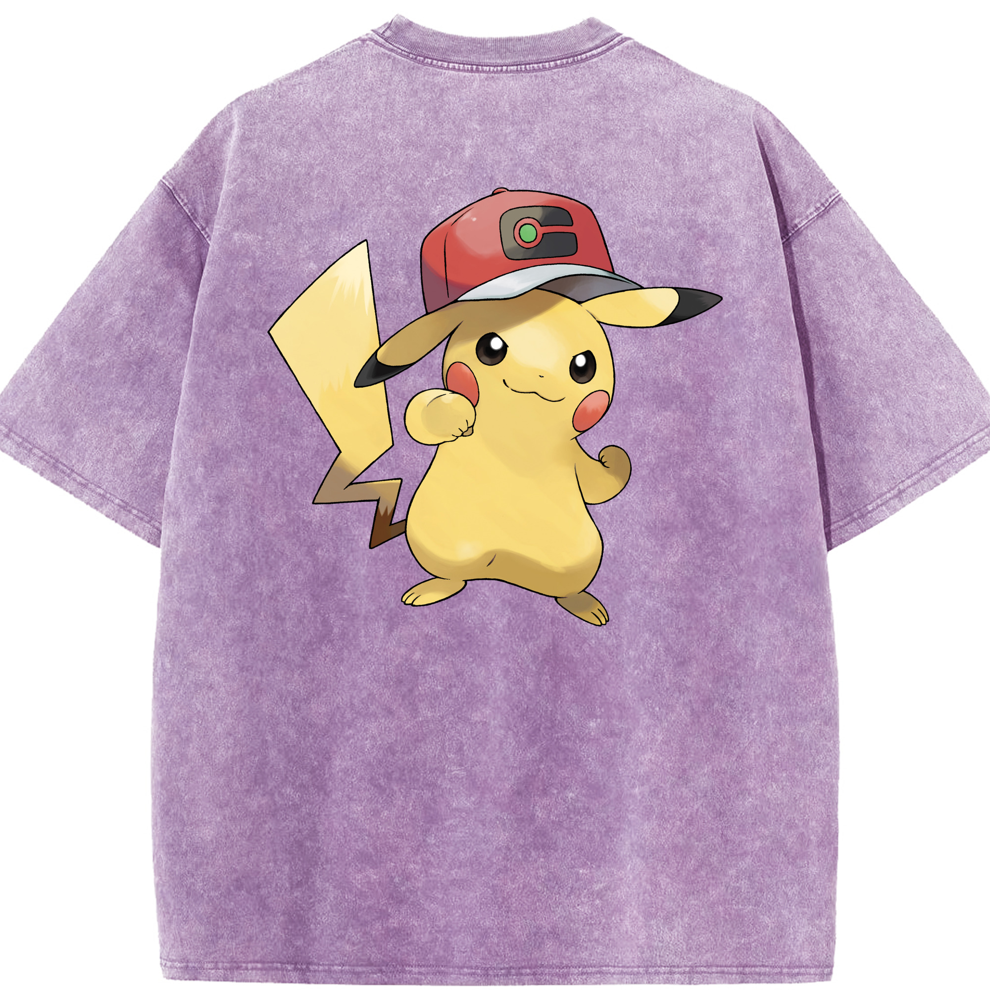 （画像用） ポケットモンスター Pokémon 綿100% ヴィンテージ風 半袖Tシャツ（背面プリント）