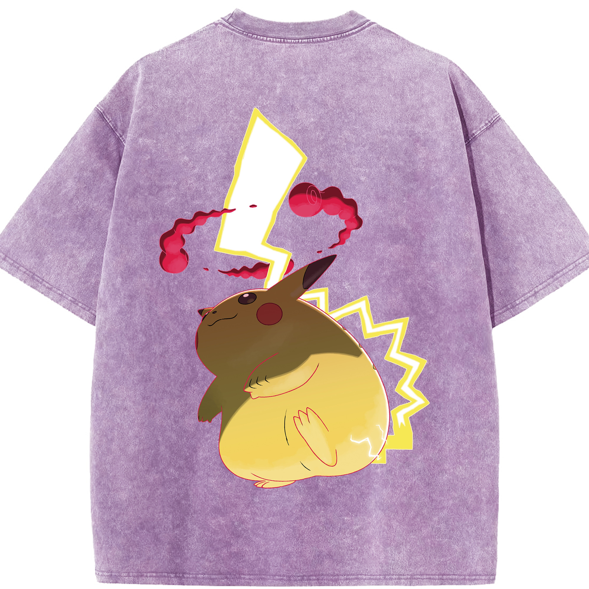 （画像用） ポケットモンスター Pokémon 綿100% ヴィンテージ風 半袖Tシャツ（背面プリント）