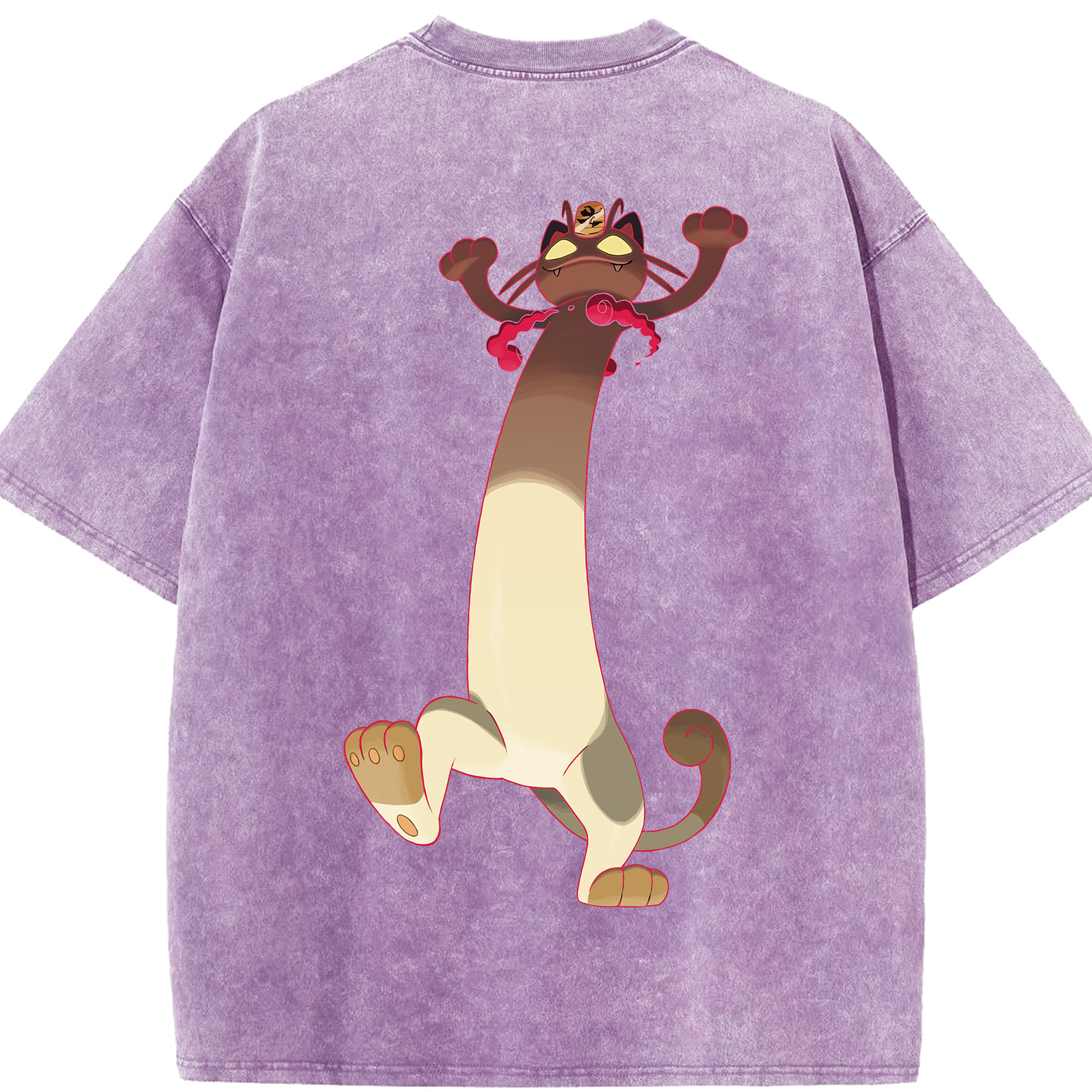 （画像用） ポケットモンスター Pokémon 綿100% ヴィンテージ風 半袖Tシャツ（背面プリント）