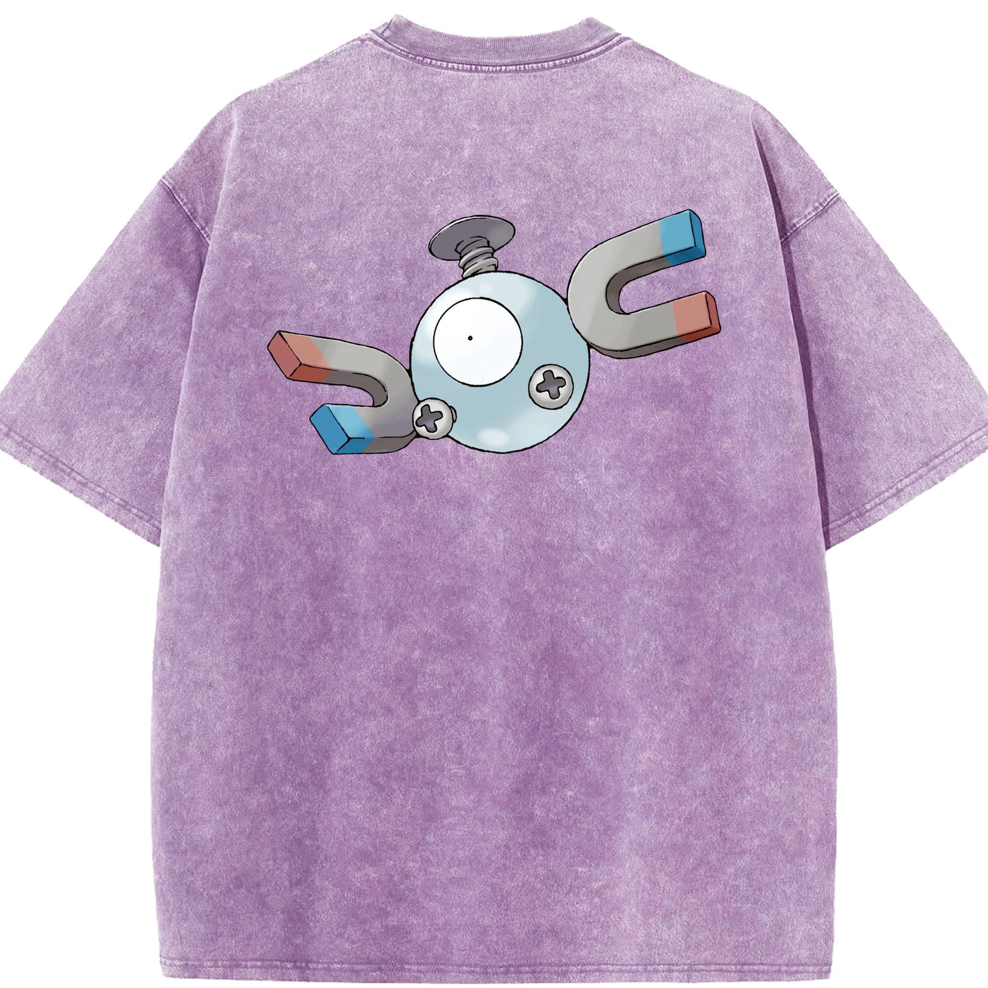 （画像用） ポケットモンスター Pokémon 綿100% ヴィンテージ風 半袖Tシャツ（背面プリント）