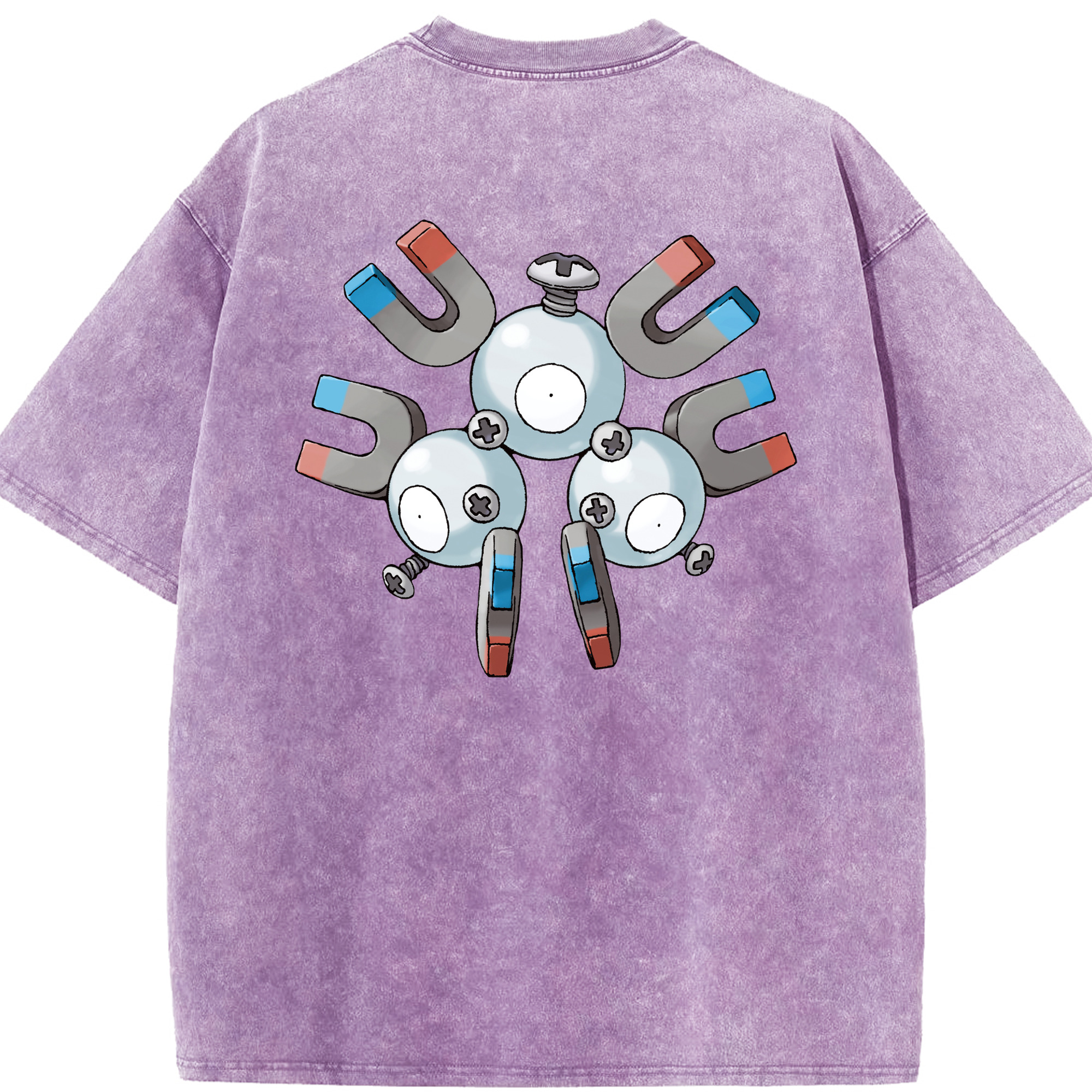 （画像用） ポケットモンスター Pokémon 綿100% ヴィンテージ風 半袖Tシャツ（背面プリント）