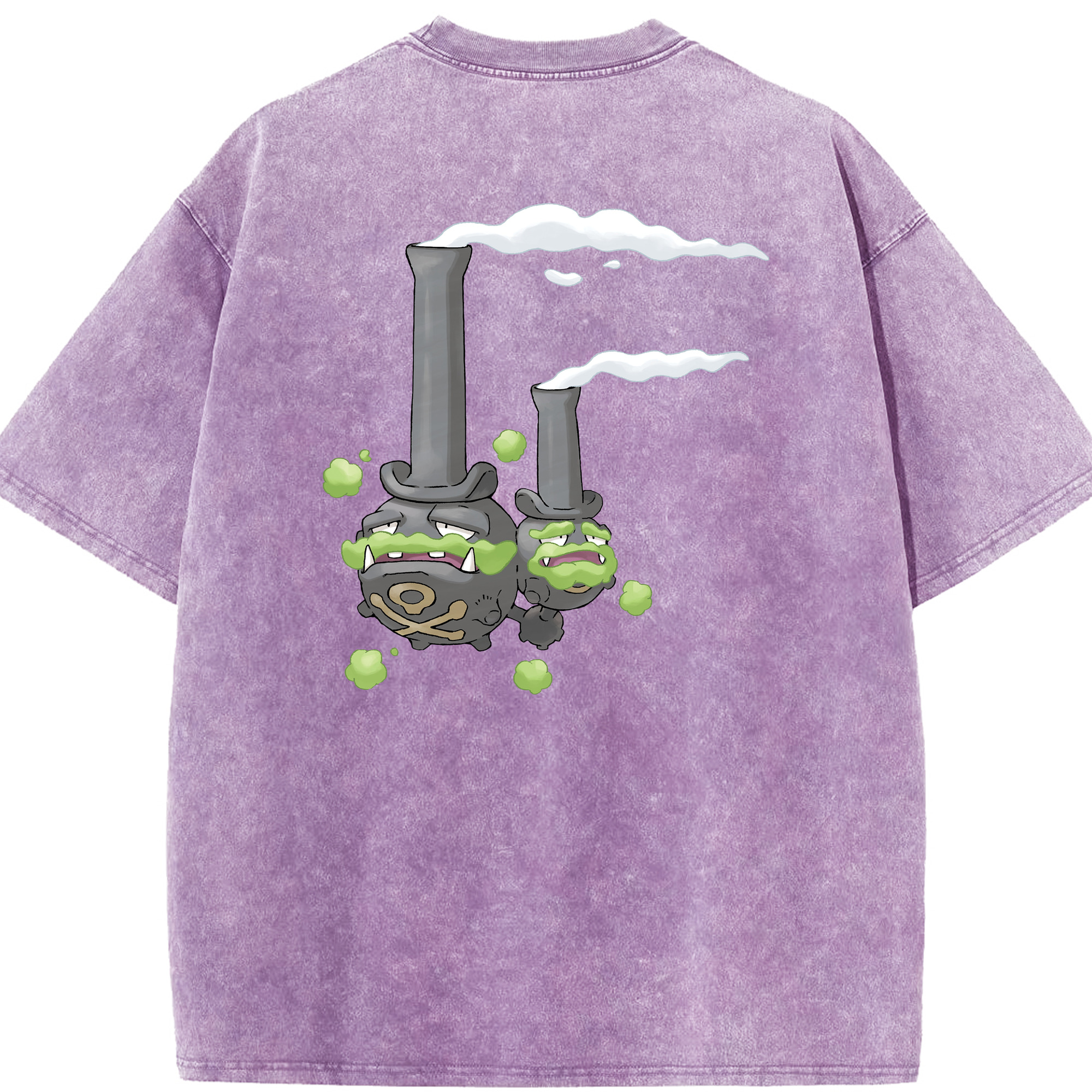 （画像用） ポケットモンスター Pokémon 綿100% ヴィンテージ風 半袖Tシャツ（背面プリント）