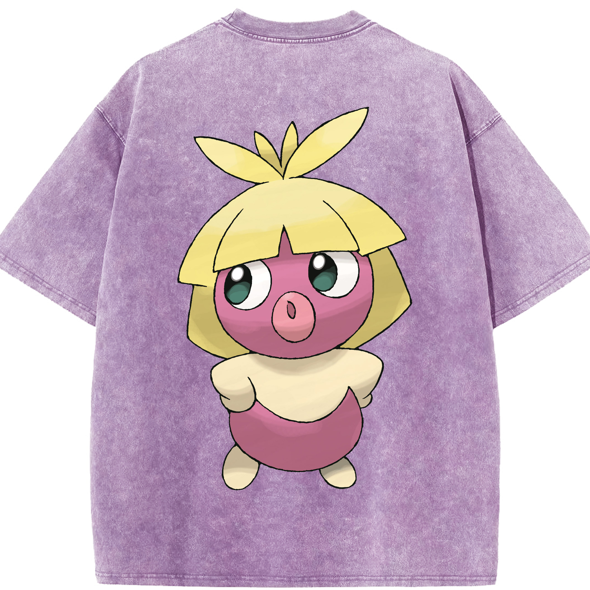 （画像用） ポケットモンスター Pokémon 綿100% ヴィンテージ風 半袖Tシャツ（背面プリント）