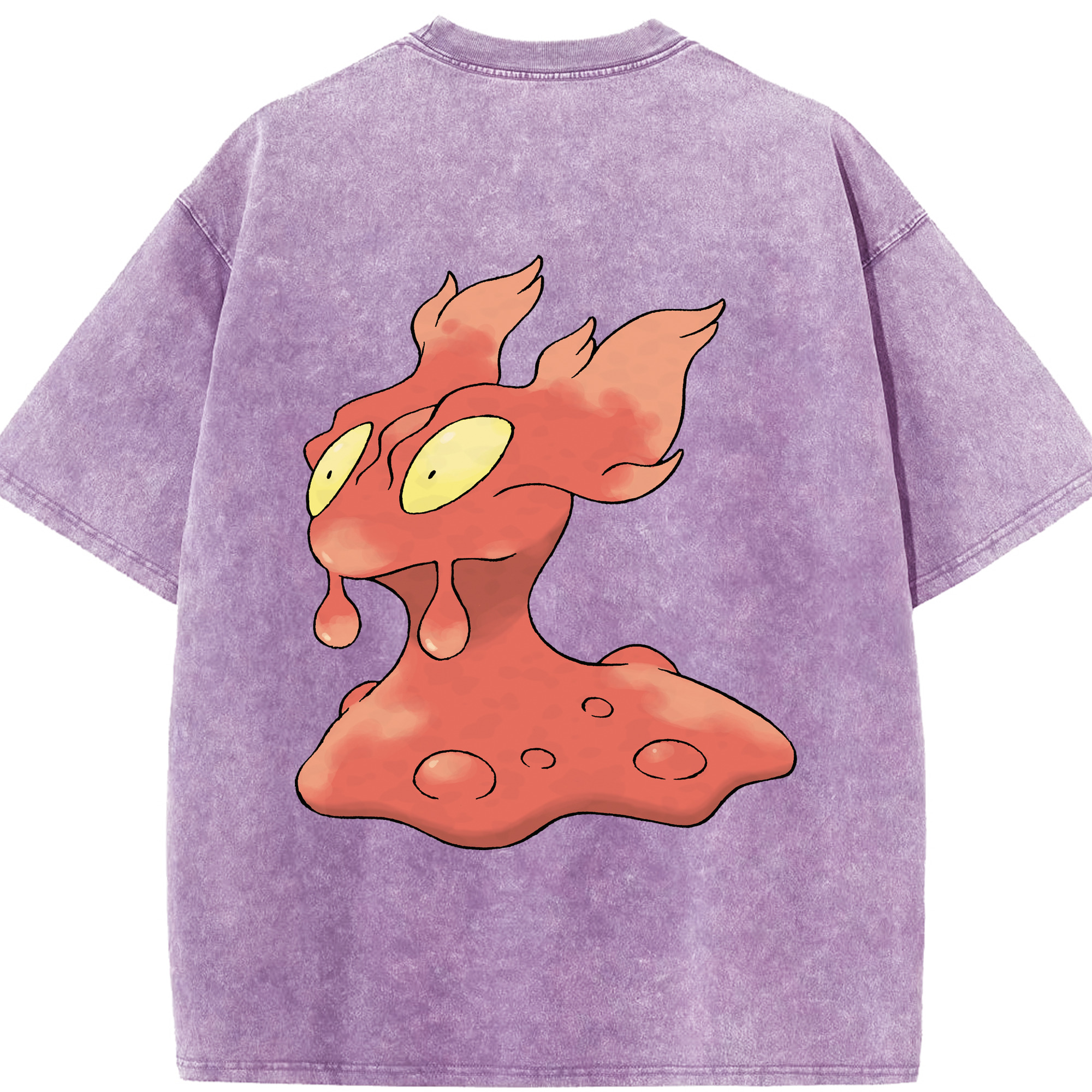 （画像用） ポケットモンスター Pokémon 綿100% ヴィンテージ風 半袖Tシャツ（背面プリント）