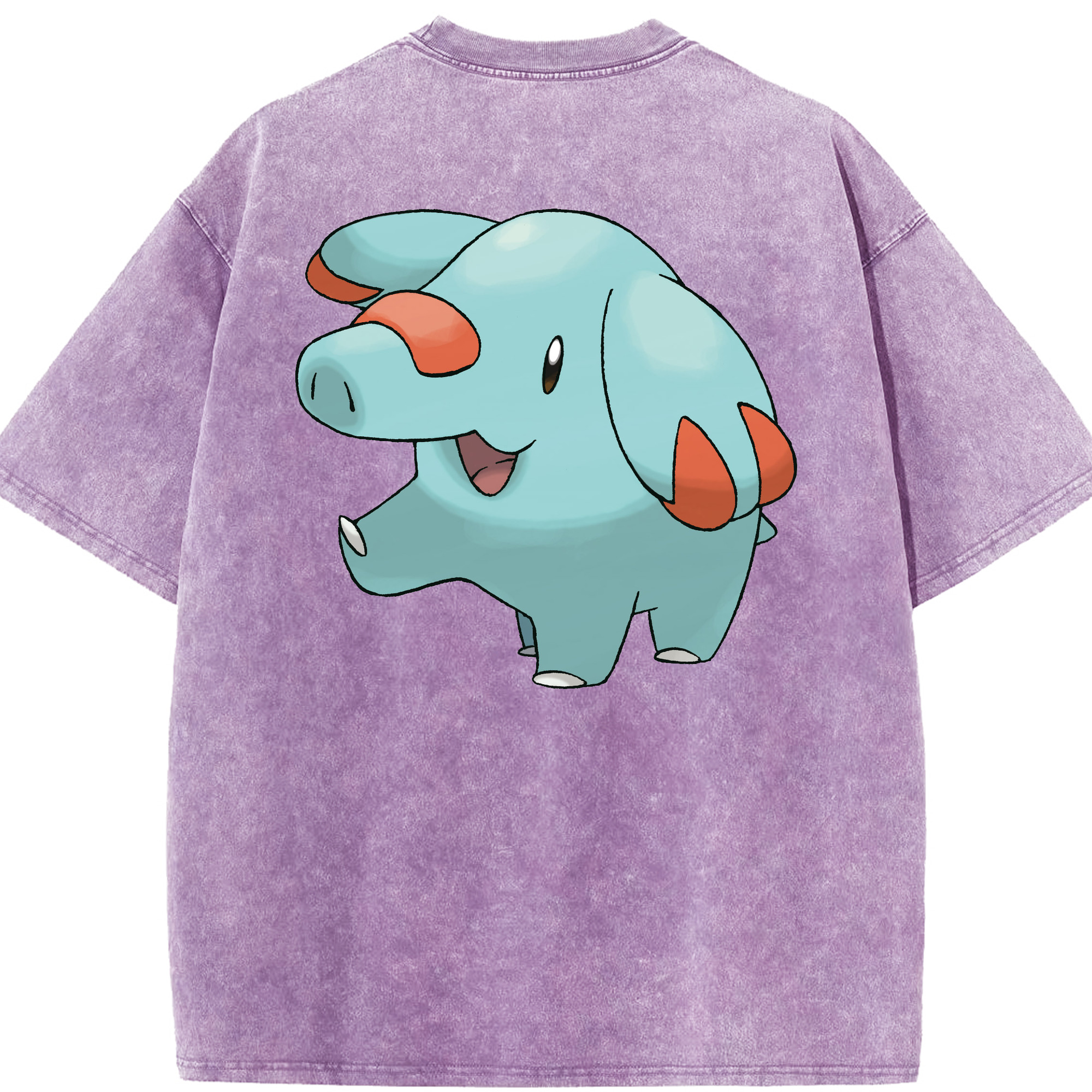 （画像用） ポケットモンスター Pokémon 綿100% ヴィンテージ風 半袖Tシャツ（背面プリント）