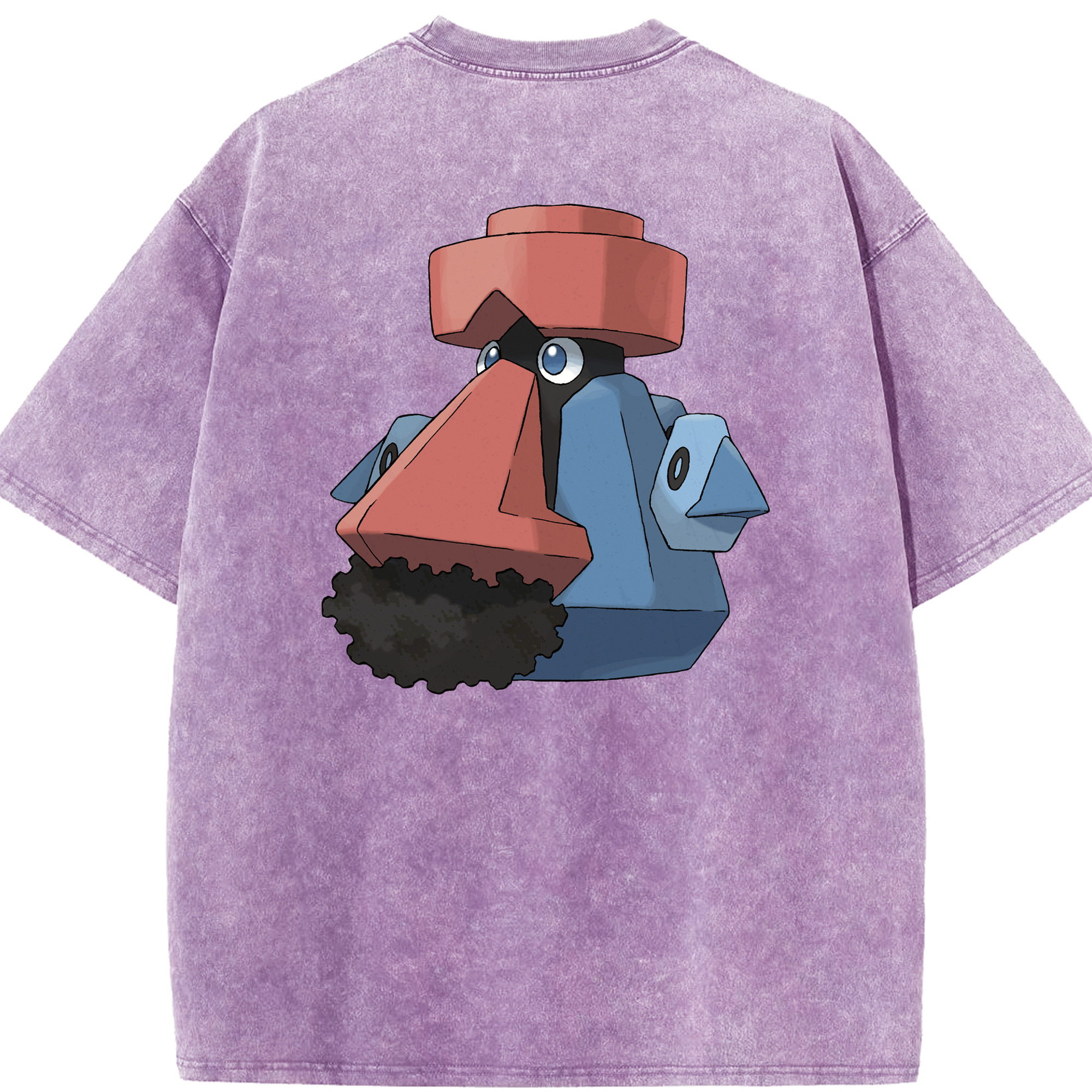 （画像用） ポケットモンスター Pokémon 綿100% ヴィンテージ風 半袖Tシャツ（背面プリント）