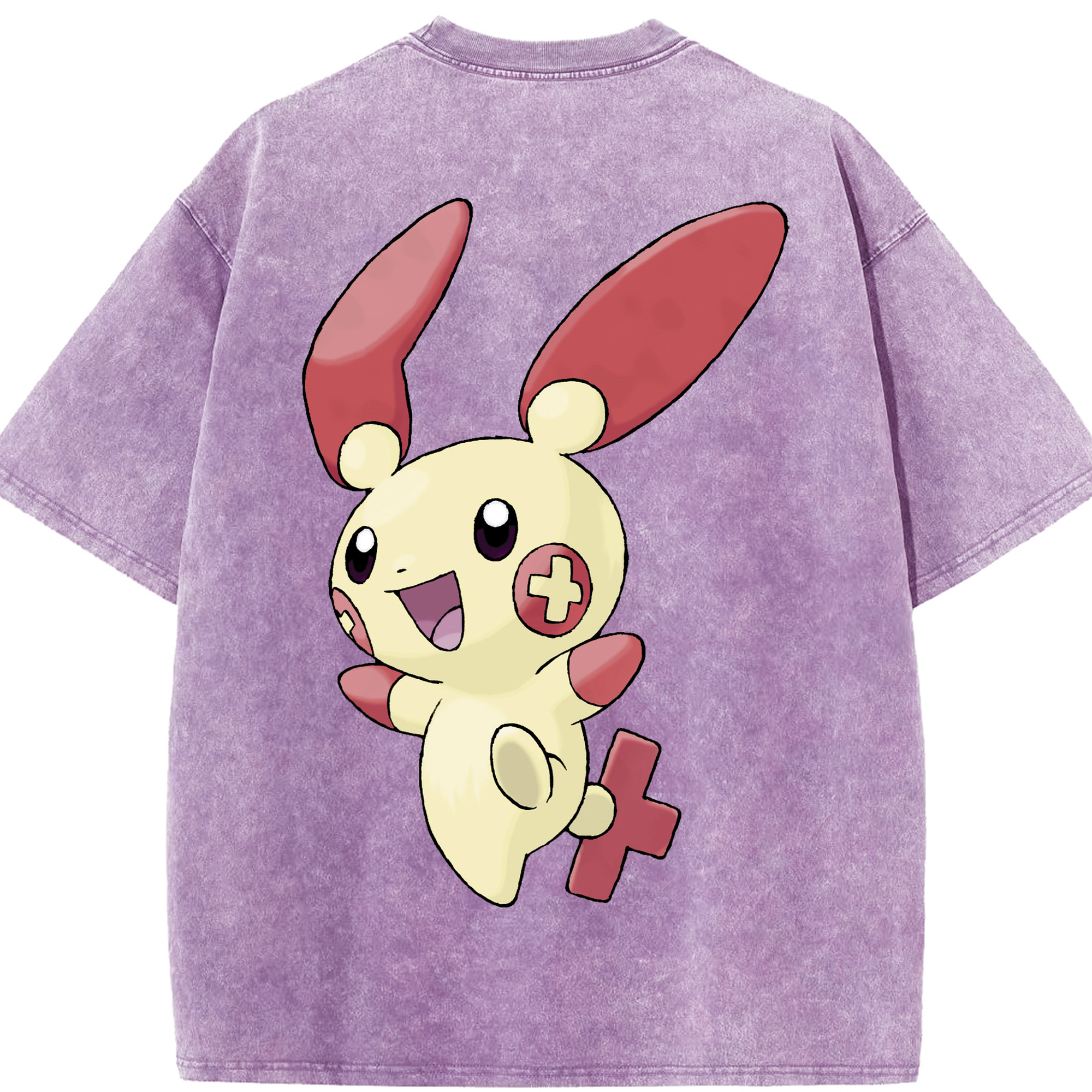 （画像用） ポケットモンスター Pokémon 綿100% ヴィンテージ風 半袖Tシャツ（背面プリント）
