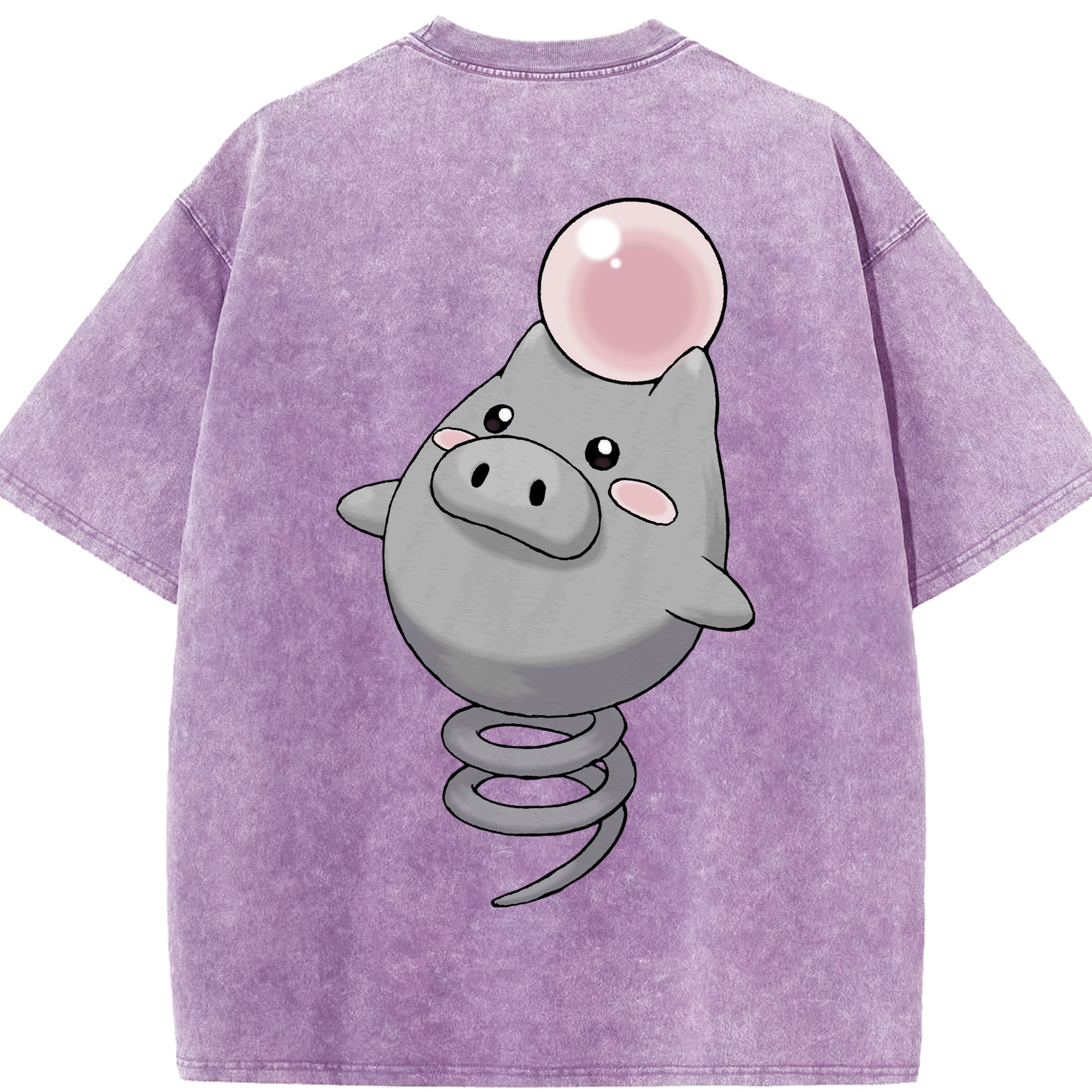 （画像用） ポケットモンスター Pokémon 綿100% ヴィンテージ風 半袖Tシャツ（背面プリント）