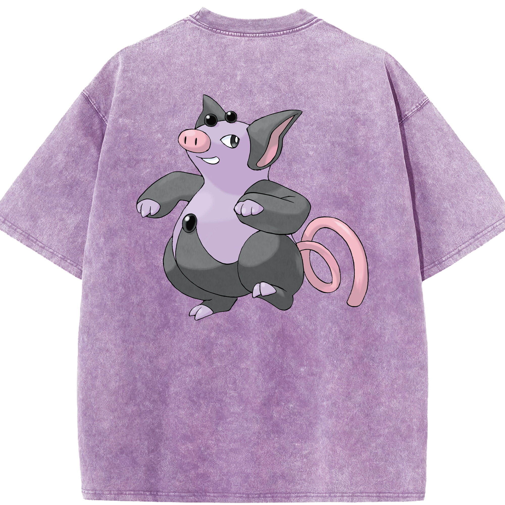 （画像用） ポケットモンスター Pokémon 綿100% ヴィンテージ風 半袖Tシャツ（背面プリント）