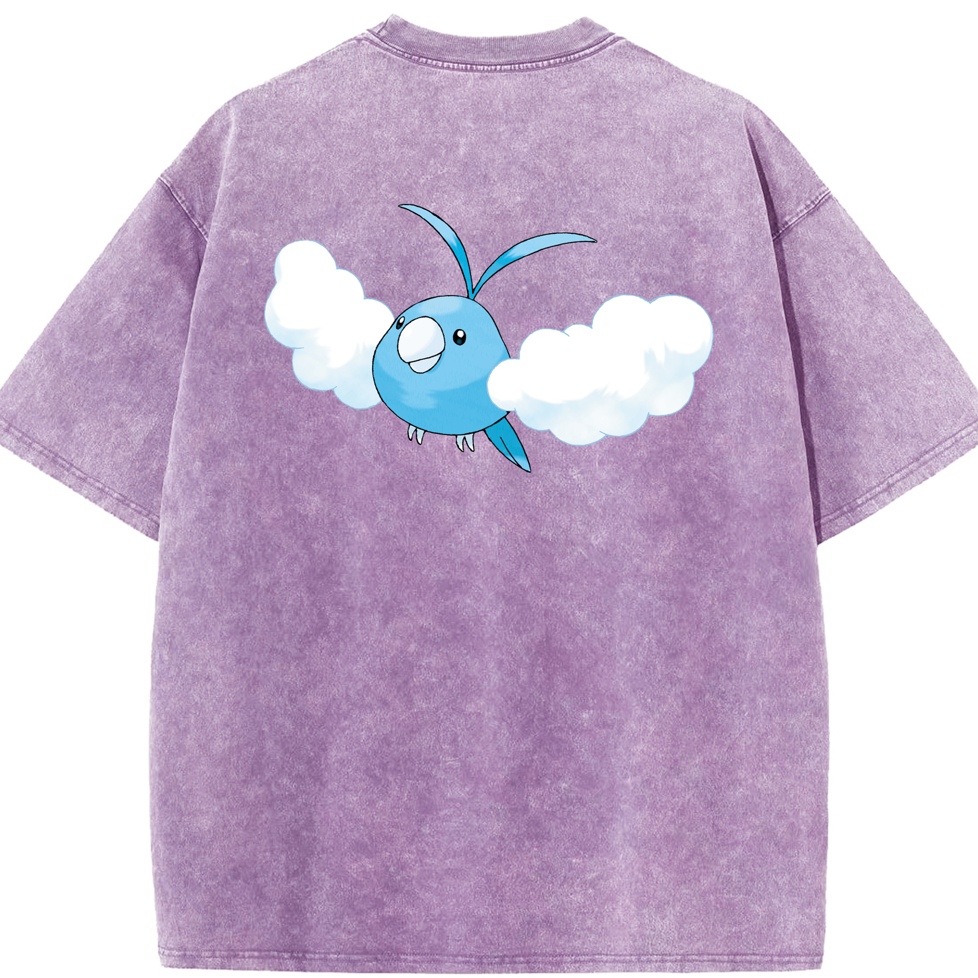 （画像用） ポケットモンスター Pokémon 綿100% ヴィンテージ風 半袖Tシャツ（背面プリント）