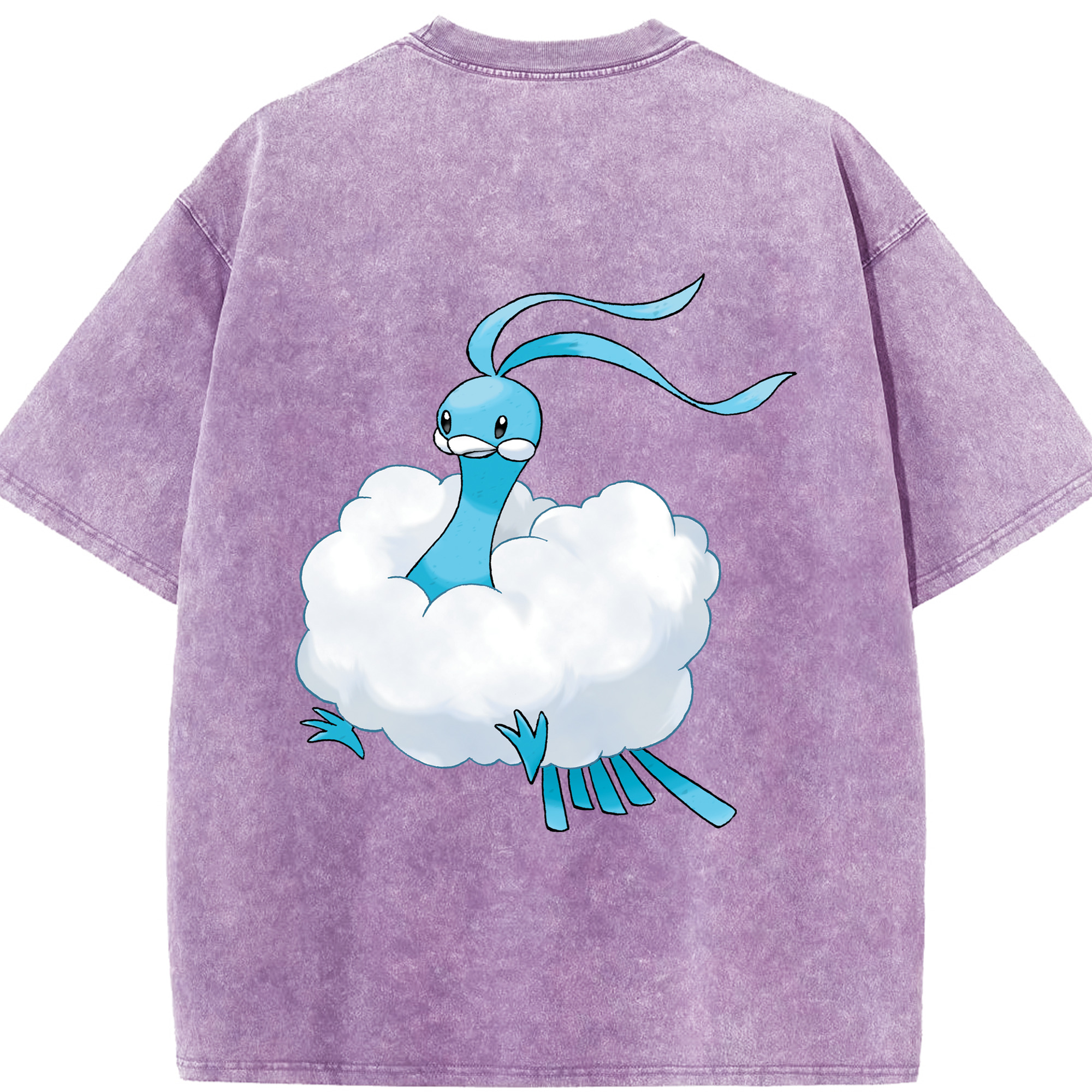 （画像用） ポケットモンスター Pokémon 綿100% ヴィンテージ風 半袖Tシャツ（背面プリント）