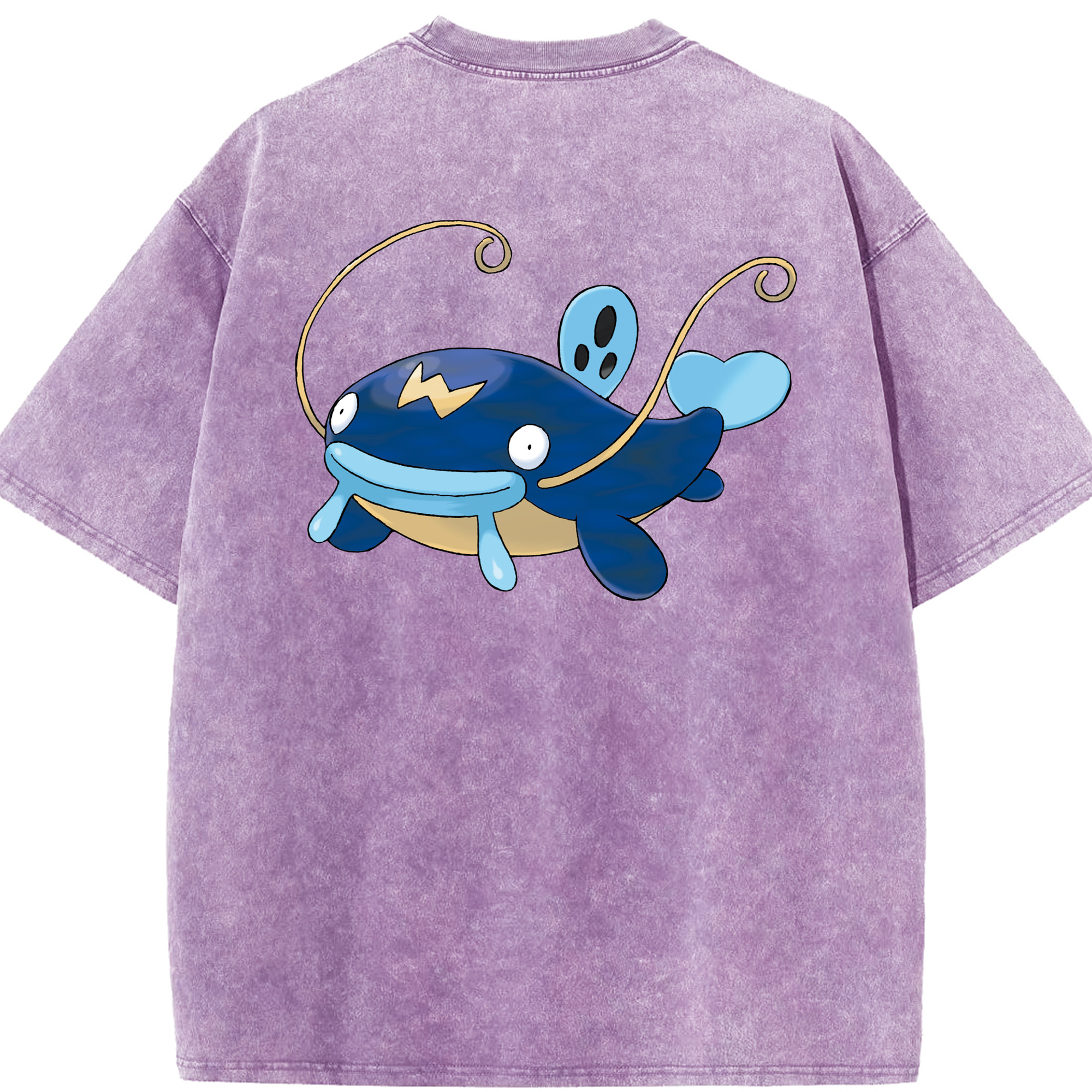 （画像用） ポケットモンスター Pokémon 綿100% ヴィンテージ風 半袖Tシャツ（背面プリント）