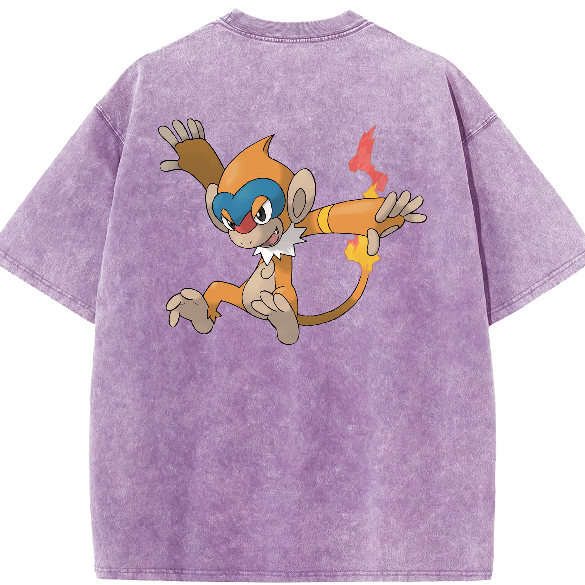 （画像用） ポケットモンスター Pokémon 綿100% ヴィンテージ風 半袖Tシャツ（背面プリント）