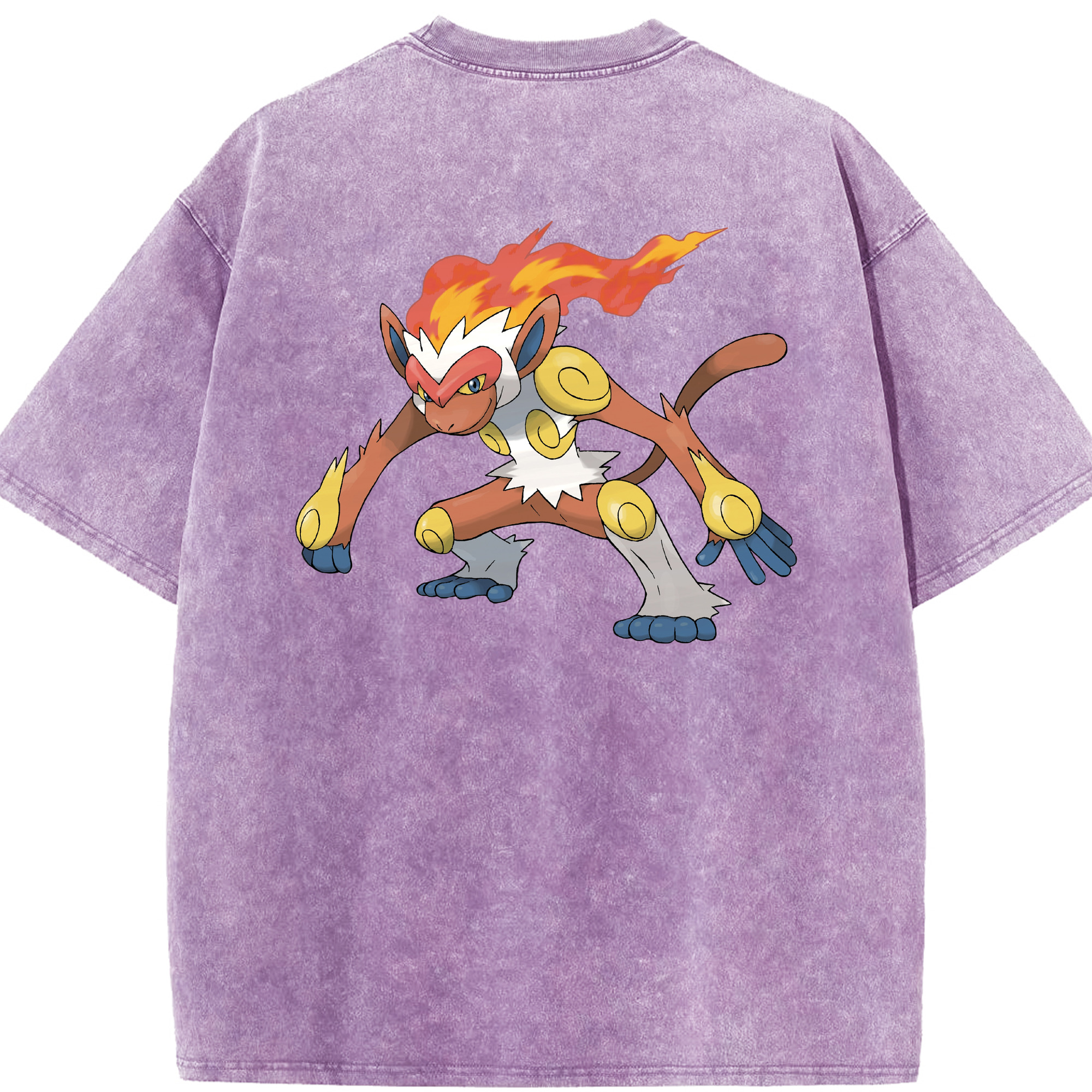 （画像用） ポケットモンスター Pokémon 綿100% ヴィンテージ風 半袖Tシャツ（背面プリント）