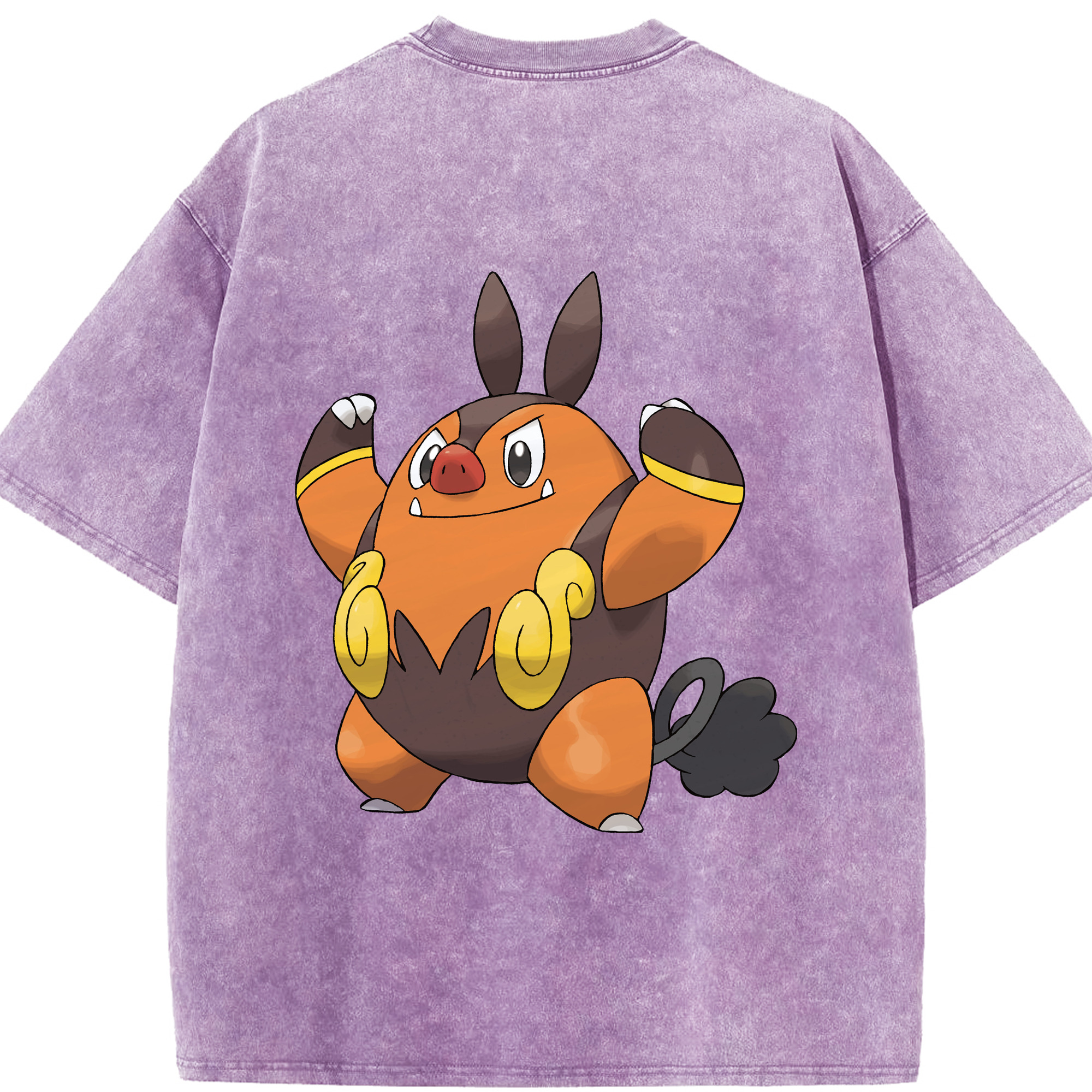 （画像用） ポケットモンスター Pokémon 綿100% ヴィンテージ風 半袖Tシャツ（背面プリント）